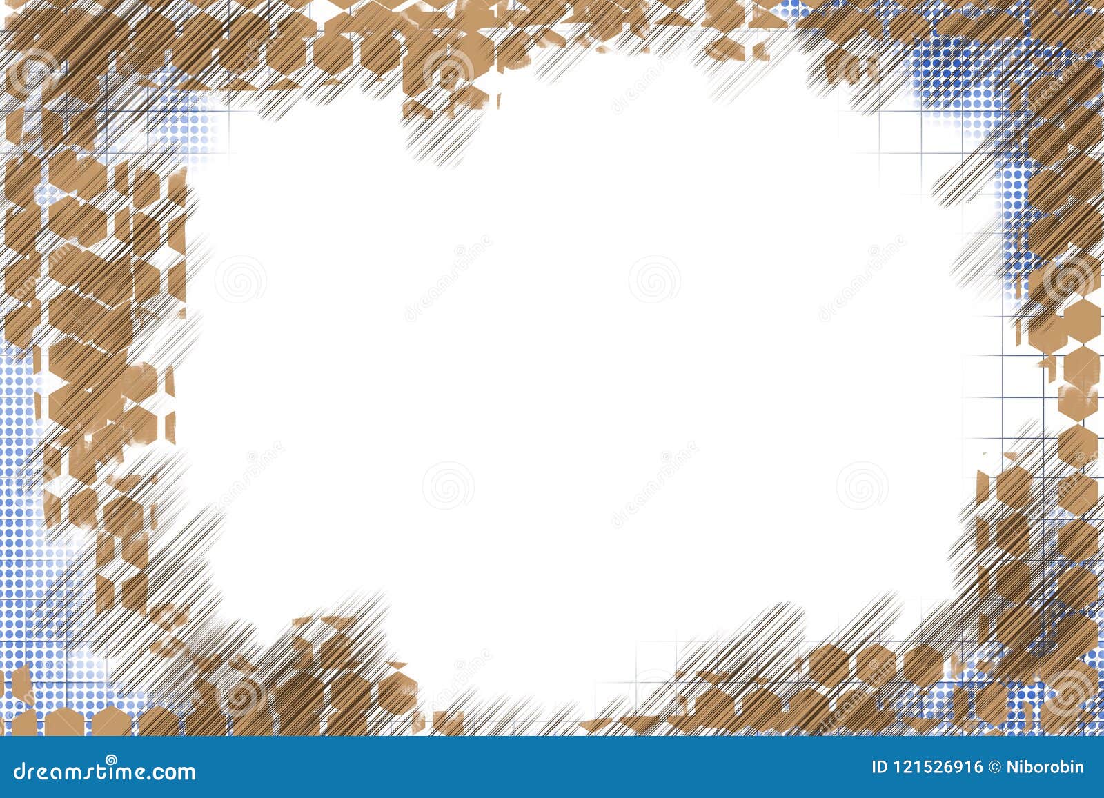 grunge painted distressed edge geometric border autumn color frame background