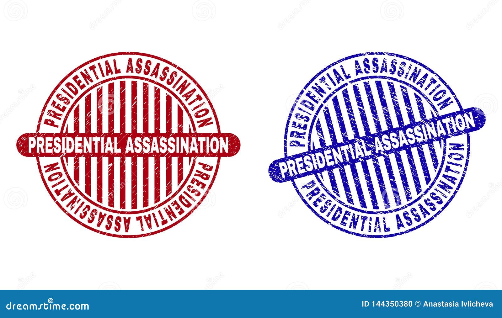 grunge presidential assassination textured round stamps