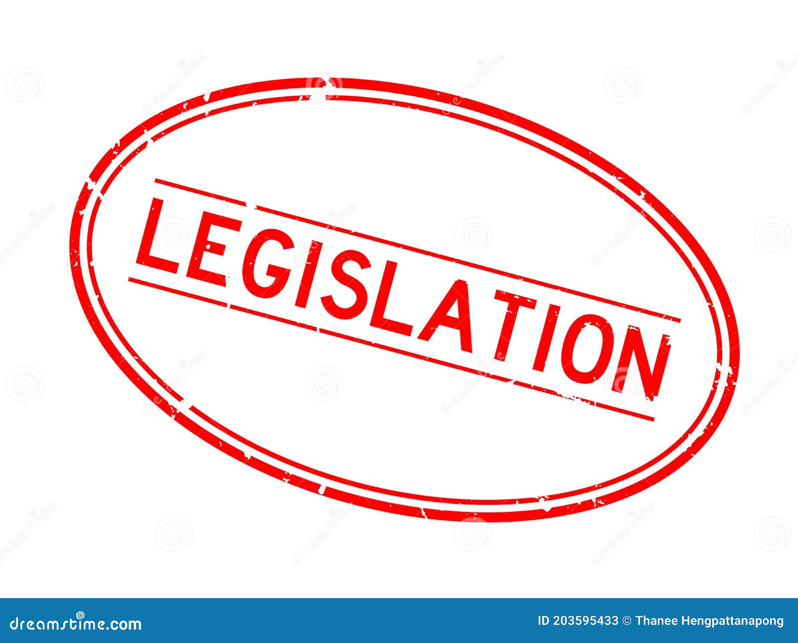 Grunge Red Legislation Word Rubber Seal Stamp on White Background Stock