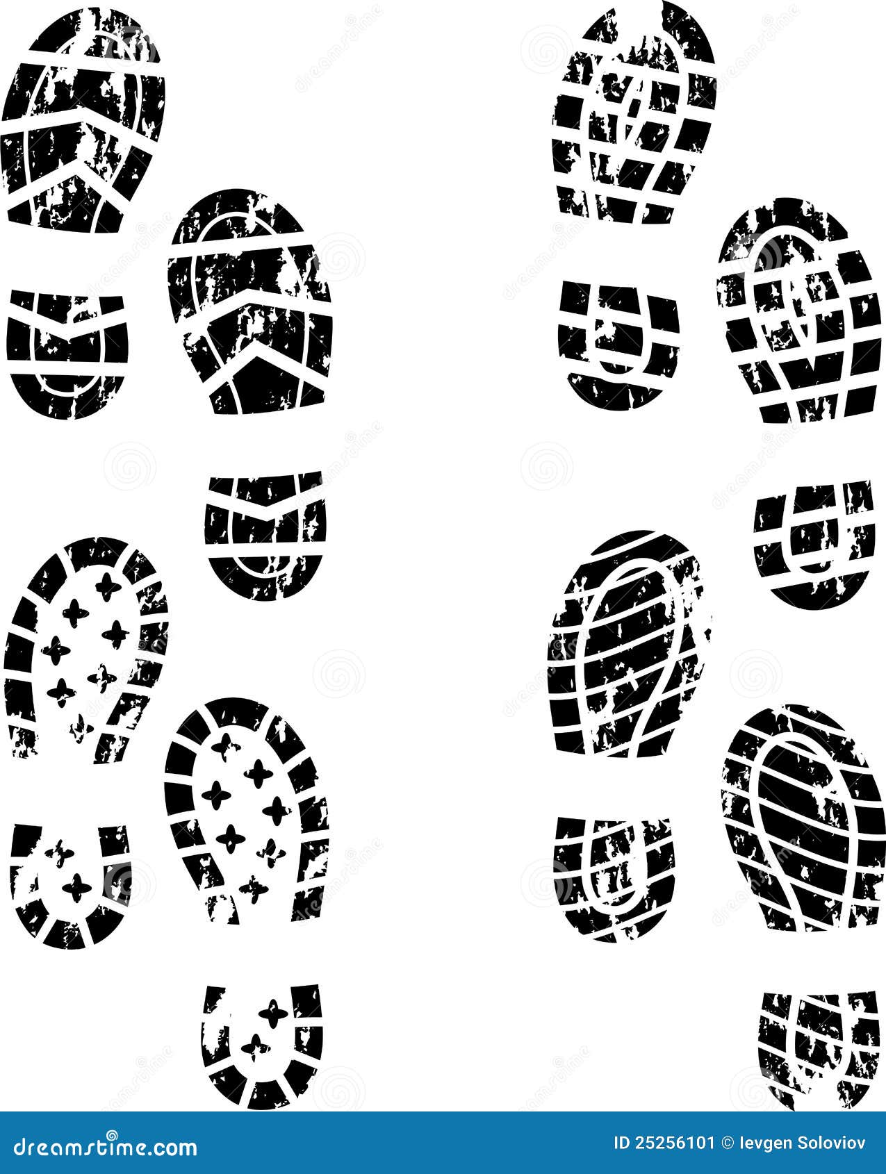 Shoe Print Silhouette Icon On White Background Stock Photo ...