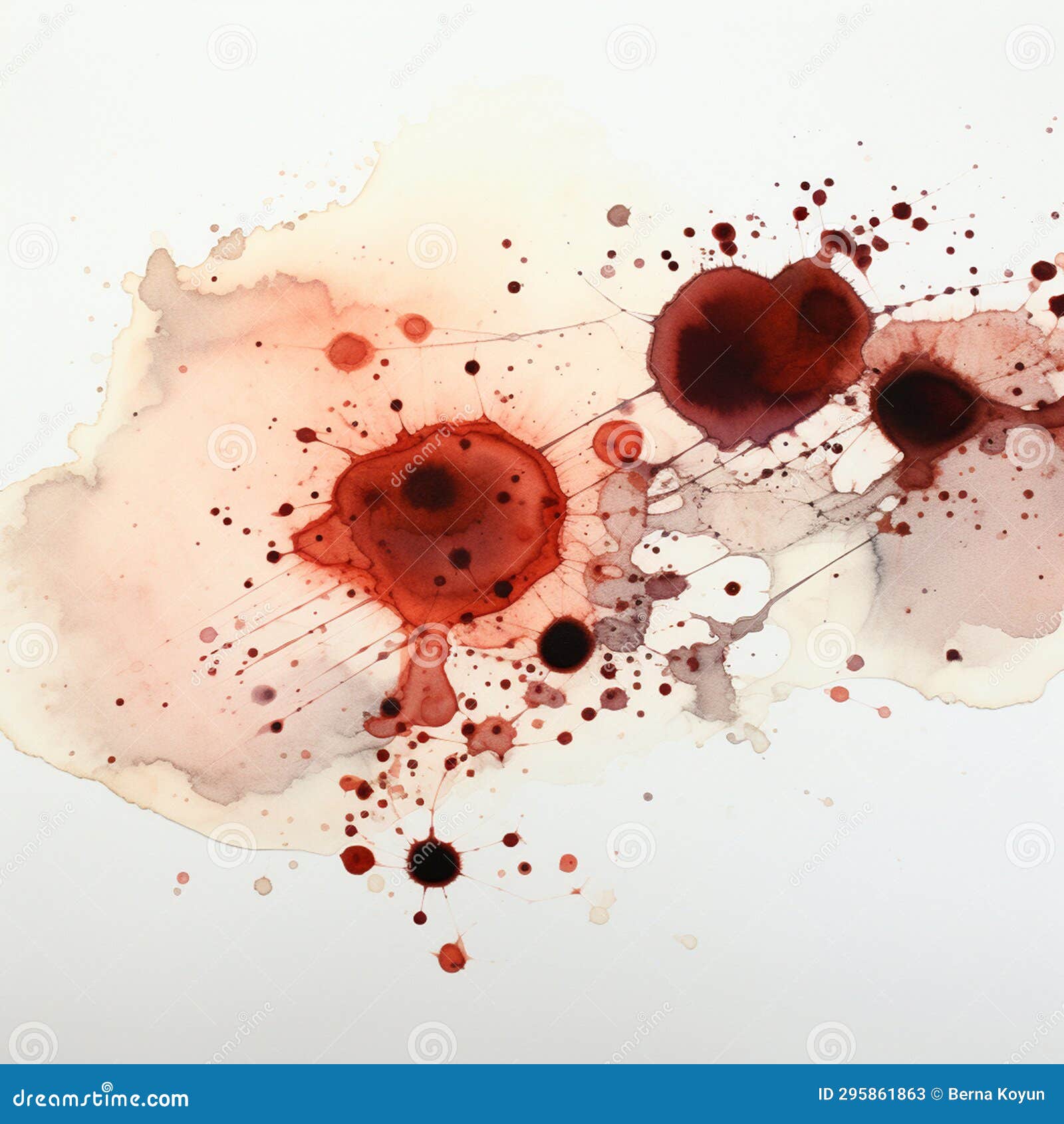 grunge splats on white background with colorful drip