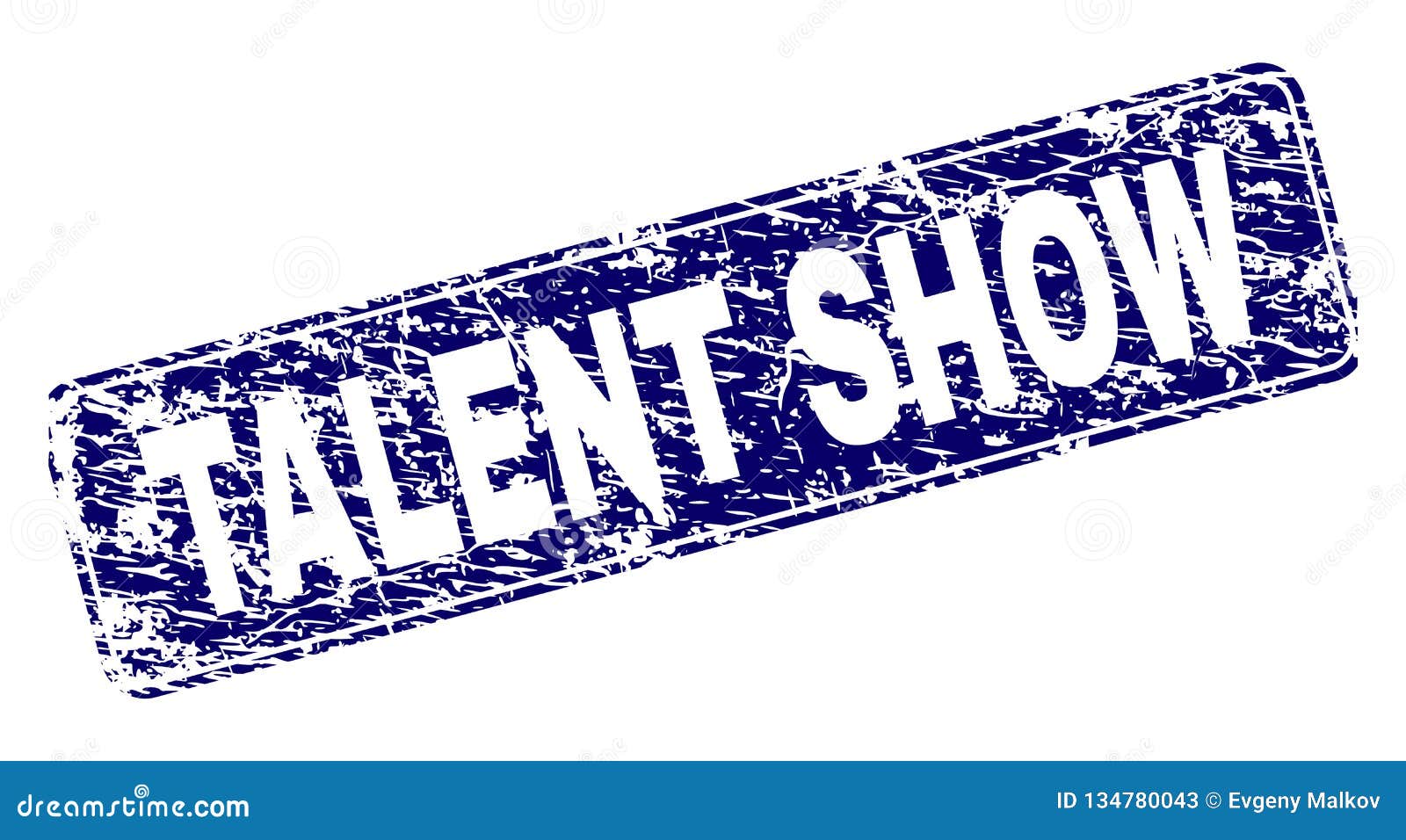 Grunge TALENT SHOW Framed Rounded Rectangle Stamp Stock Vector - Illustration of blue, imprint ...