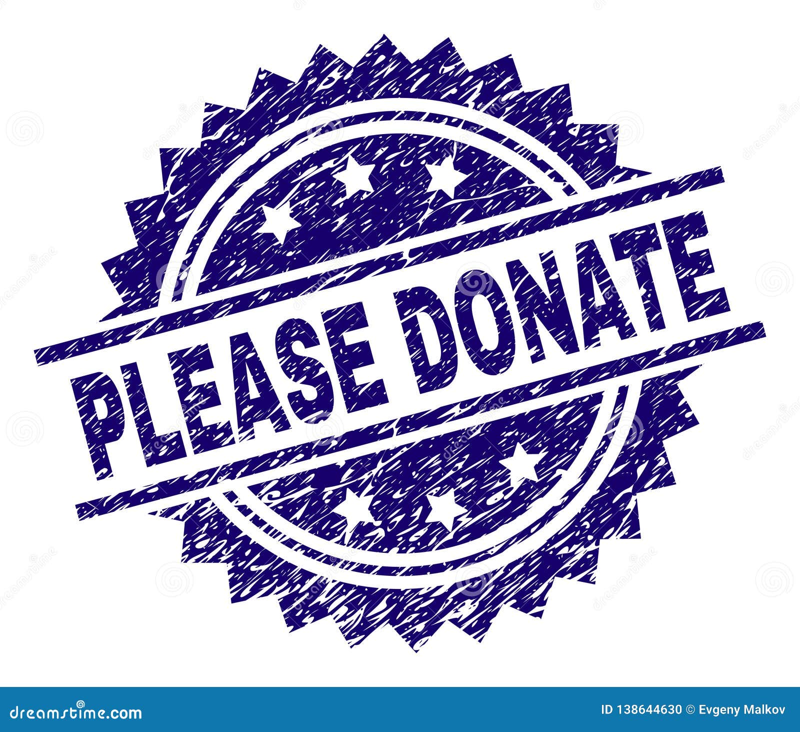 Please donate rubber stamp Royalty Free Vector Image