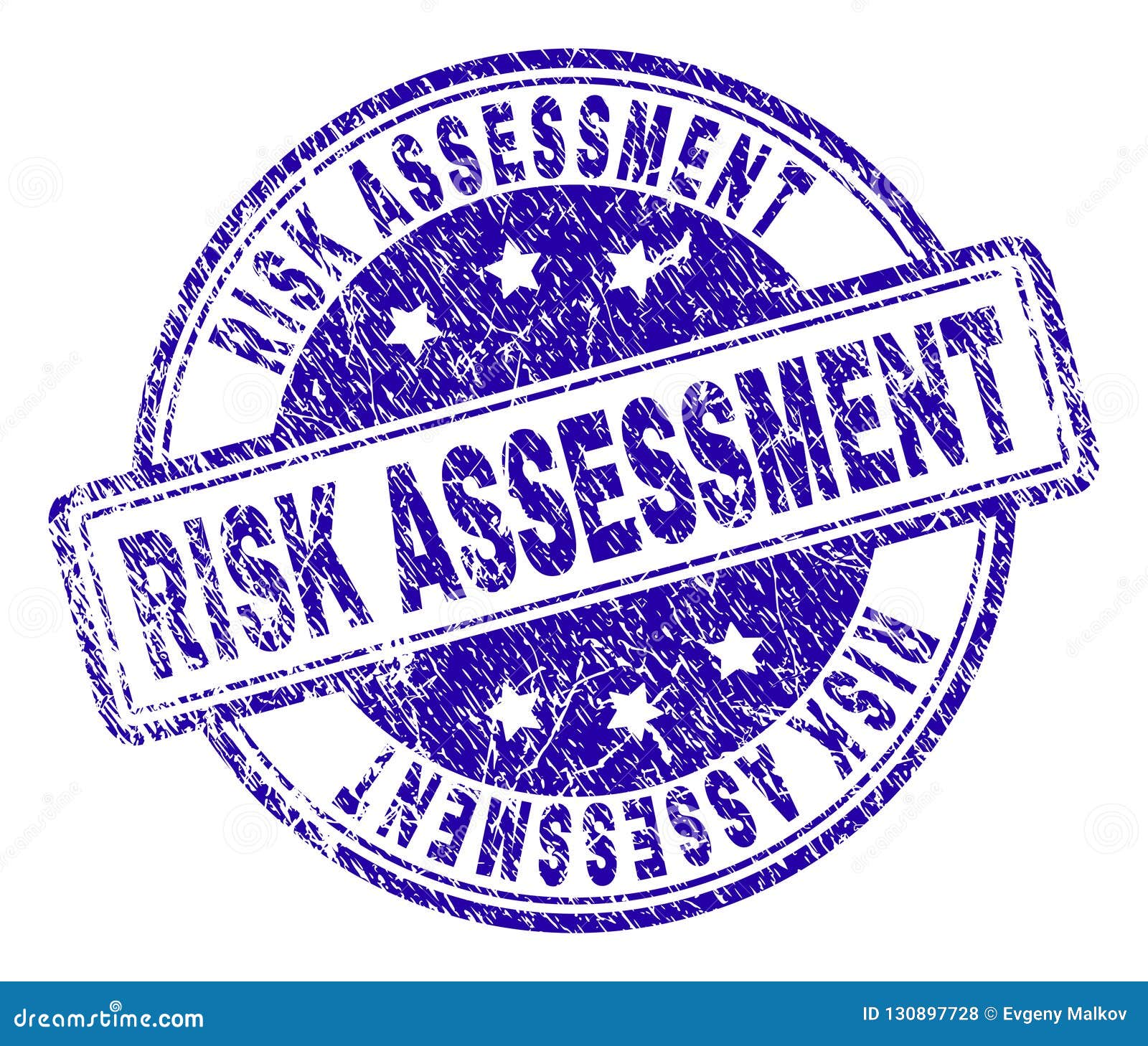 Grunge Textured RISK ASSESSMENT Stamp Seal Stock Vector - Illustration