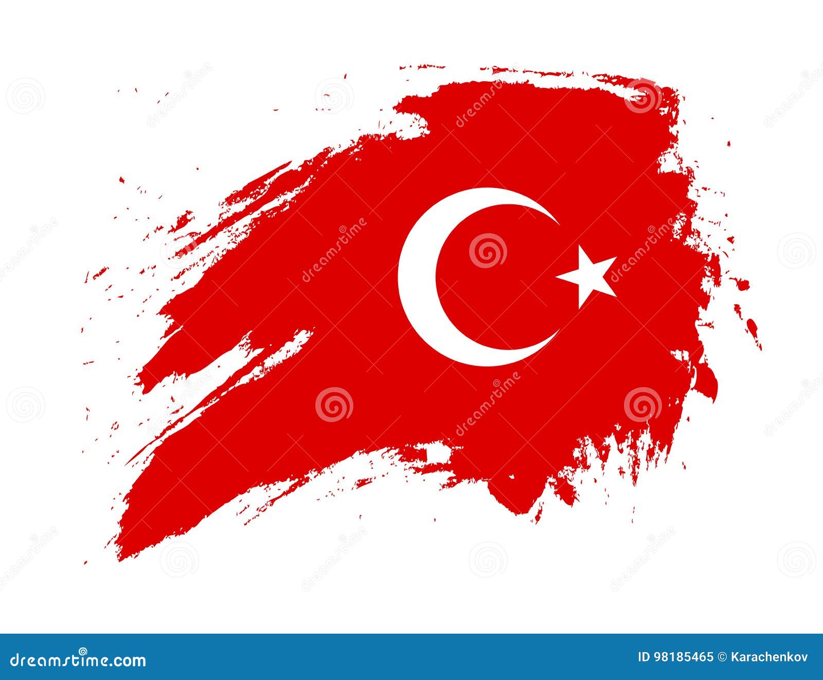 Download Grunge Turkey flag stock vector. Illustration of drawn ...