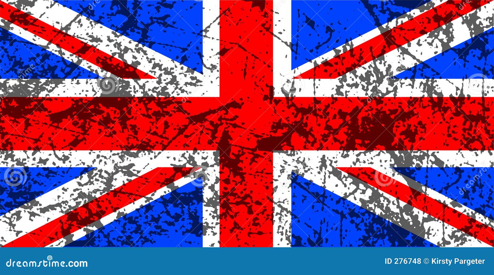Download Grunge Union Jack flag stock vector. Image of illustration ...