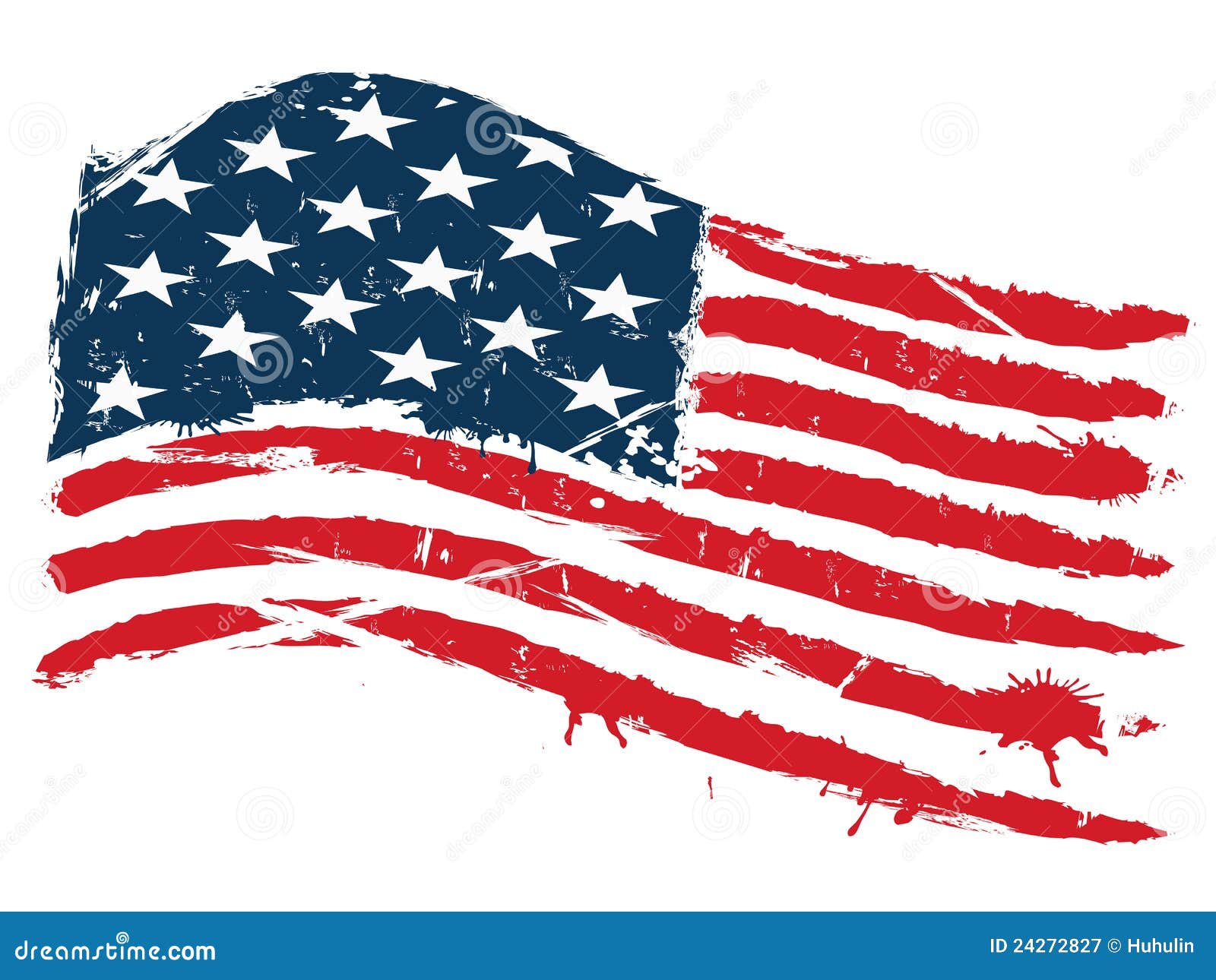 Download Grunge Usa Flag Stock Vector Illustration Of Antique 24272827