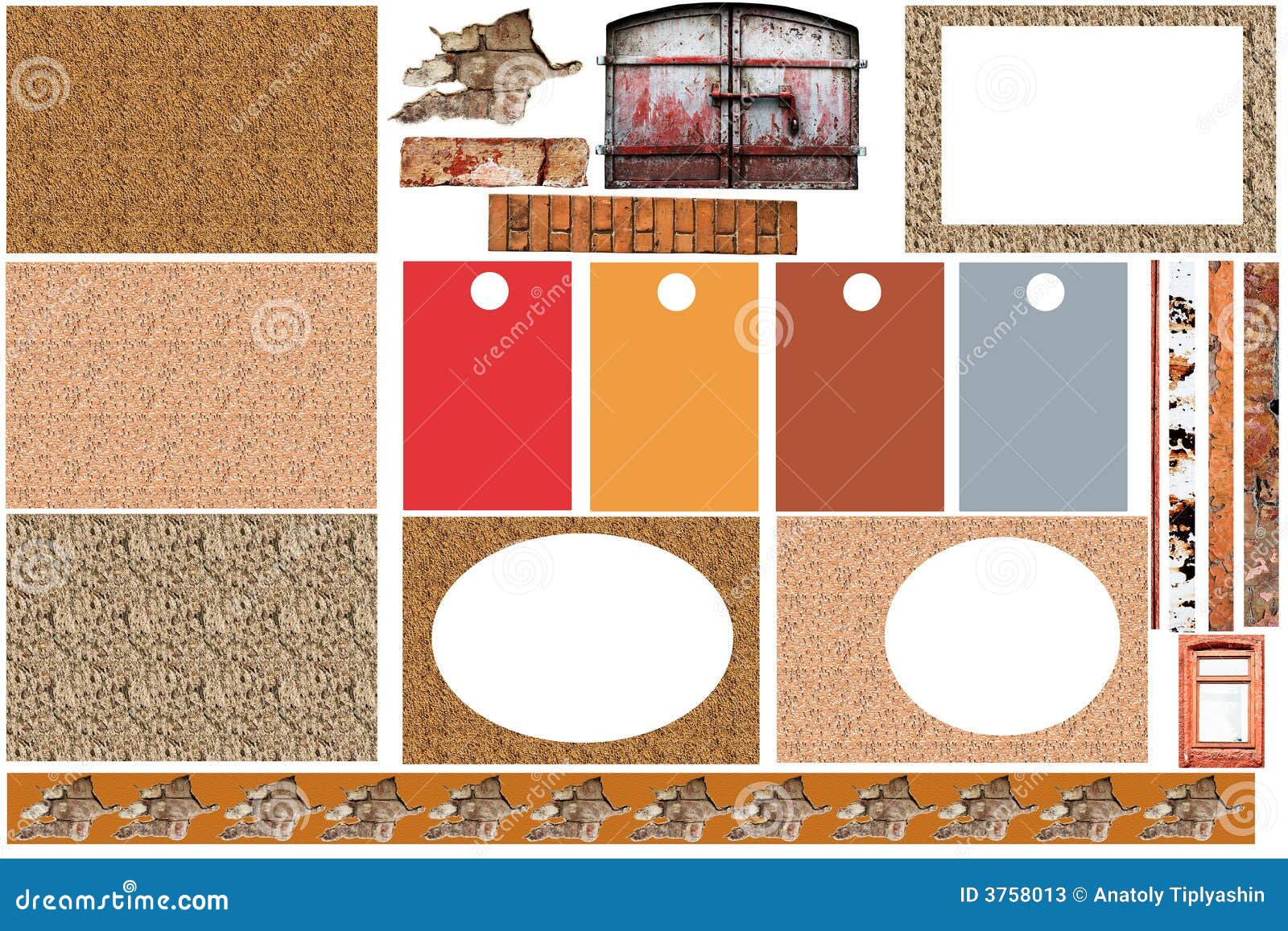 Vintage Scrapbook Picture Frames. Retro Kids Birthday Photo Frame