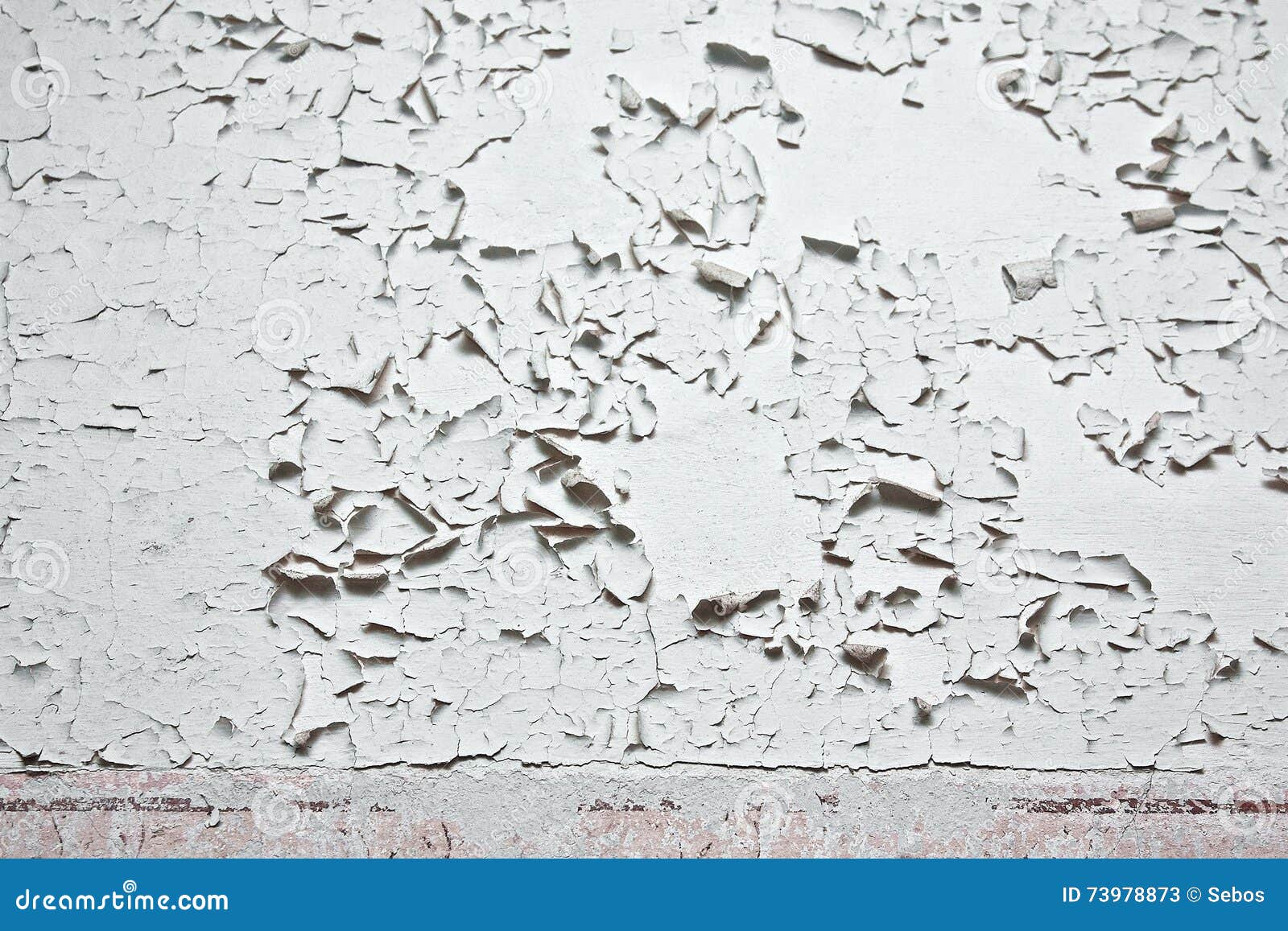 Grunge Wall with Cracks and Peeling Paint in Old House. White Te Stock Image Image of wall