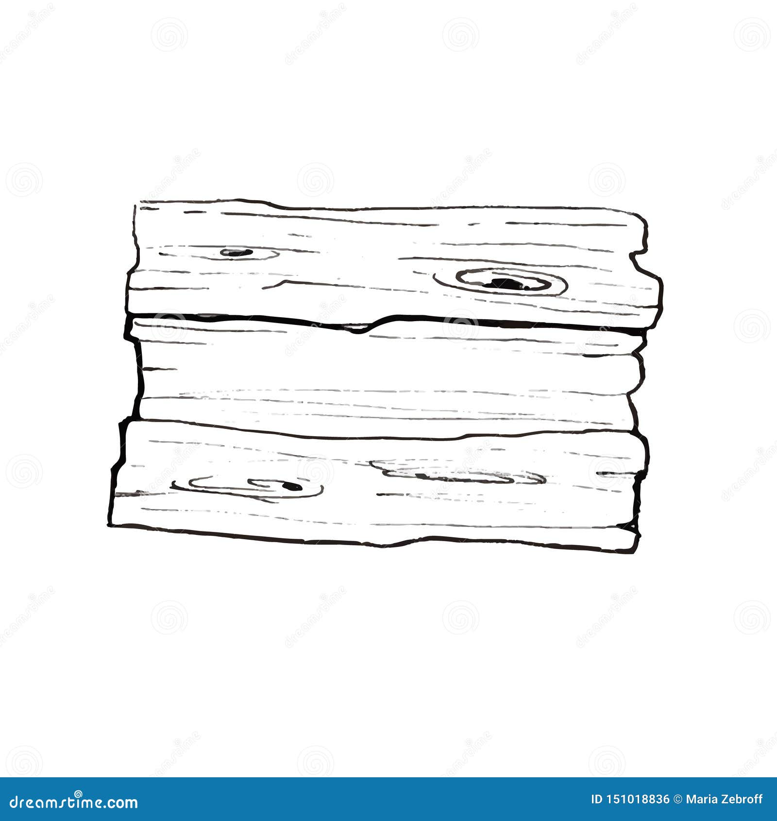 Hand Drawn Sketch Illustration Wooden Plank Banner Sign Board Stock  Illustration  Download Image Now  iStock