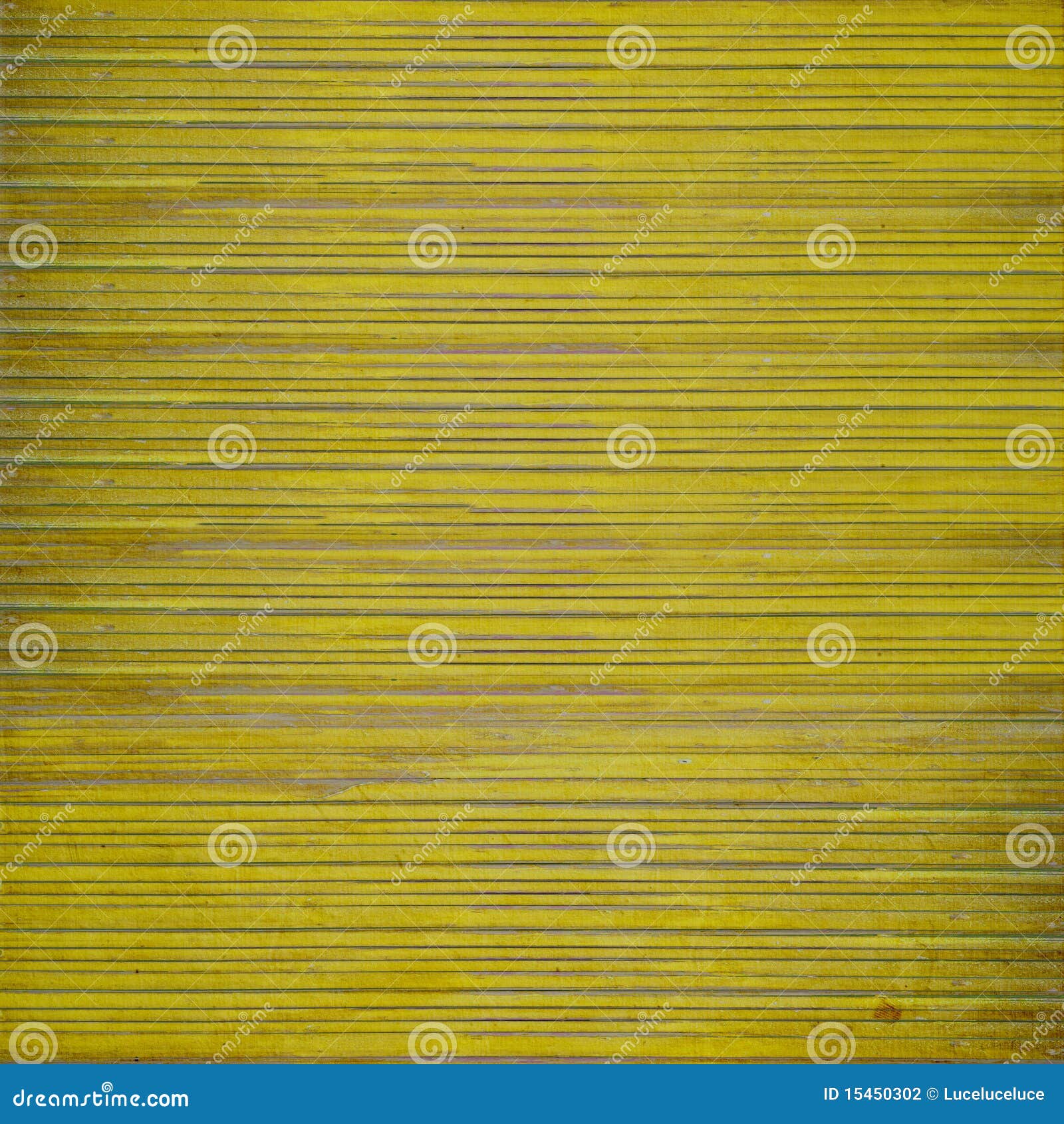 Grunge Yellow Wooden Slatted Background Stock Photography