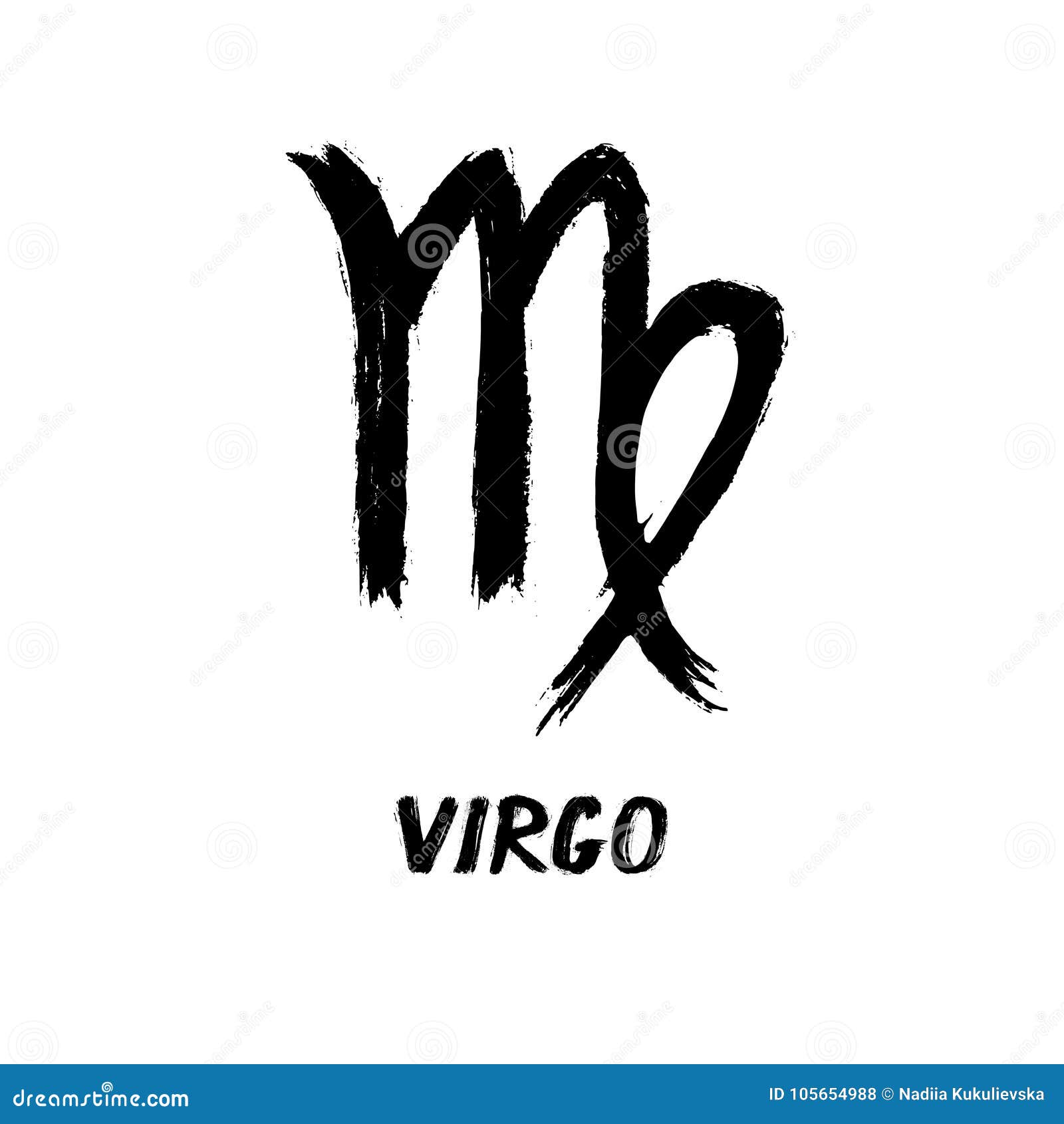 Grunge Zodiac Signs - Virgo - the Maiden Stock Vector - Illustration of ...