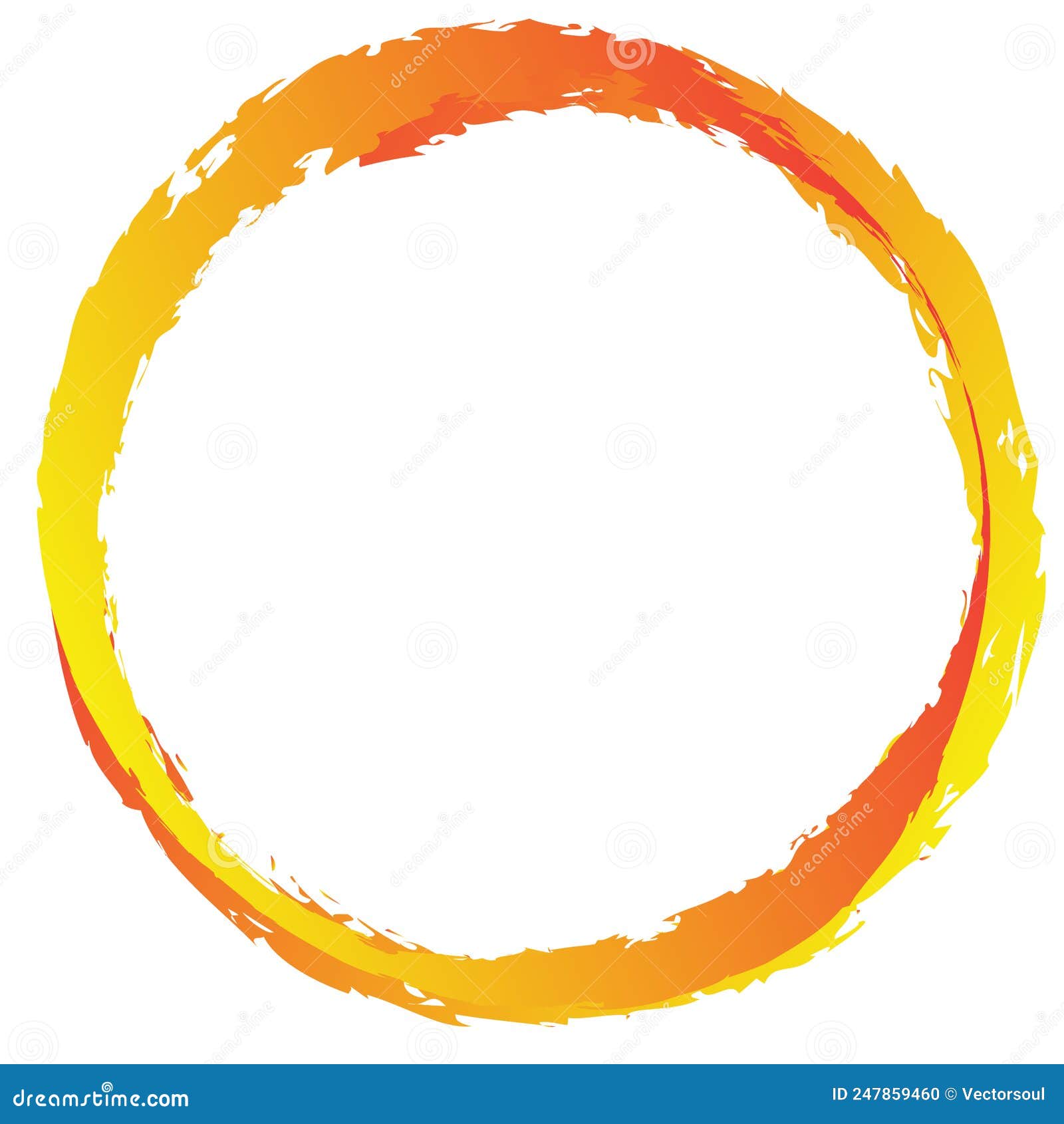 Grungy, Textured Circle Element. Circular Splatter Shape Stock Vector