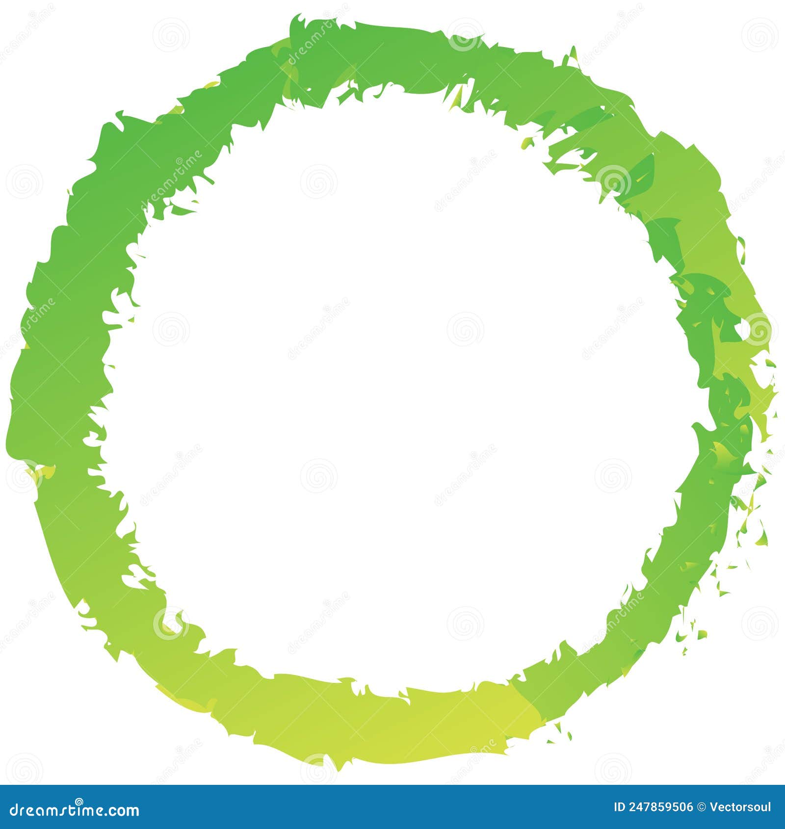 Grungy, Textured Circle Element. Circular Splatter Shape Stock Vector