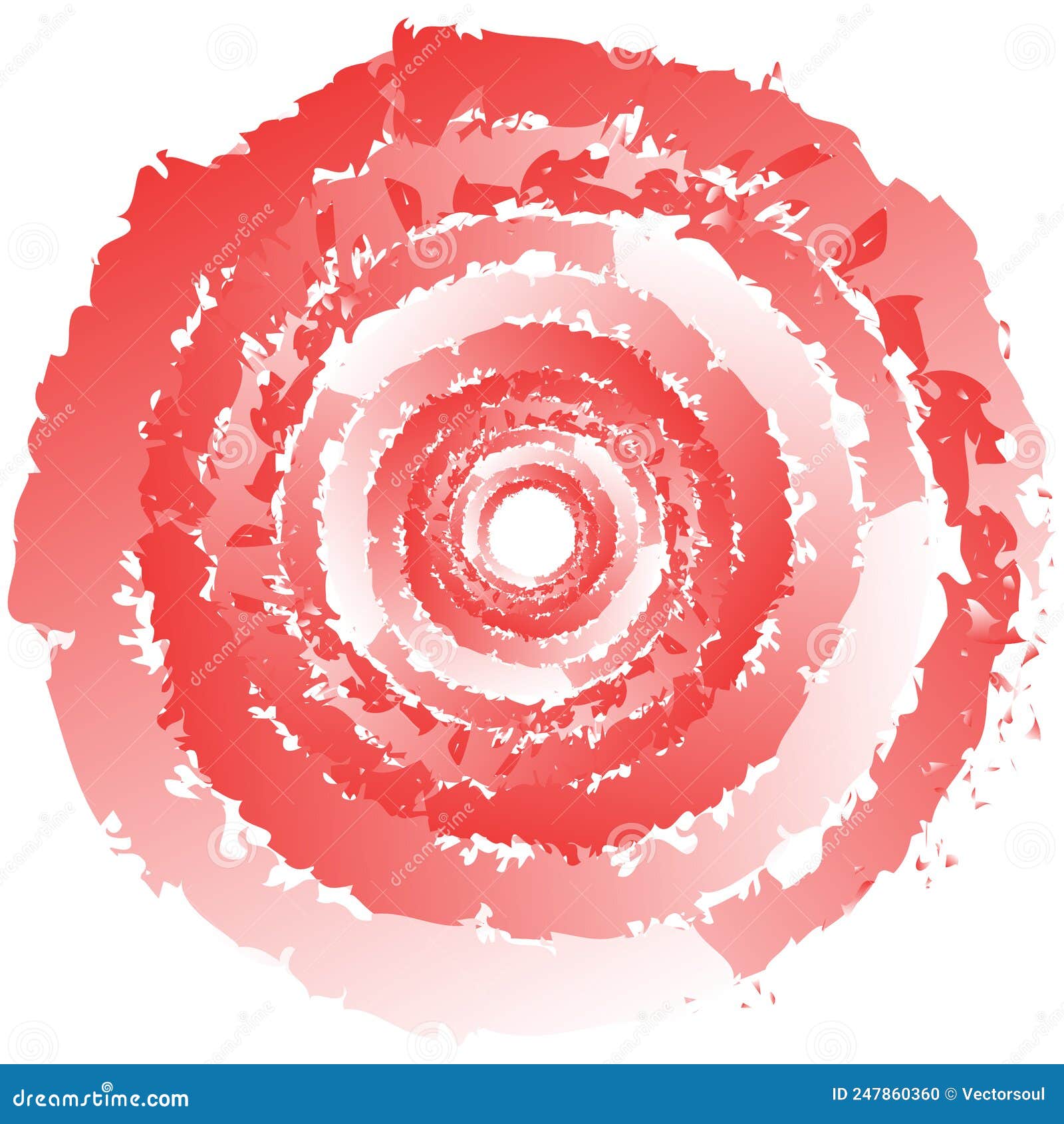 Grungy, Textured Circle Element. Circular Splatter Shape Stock Vector