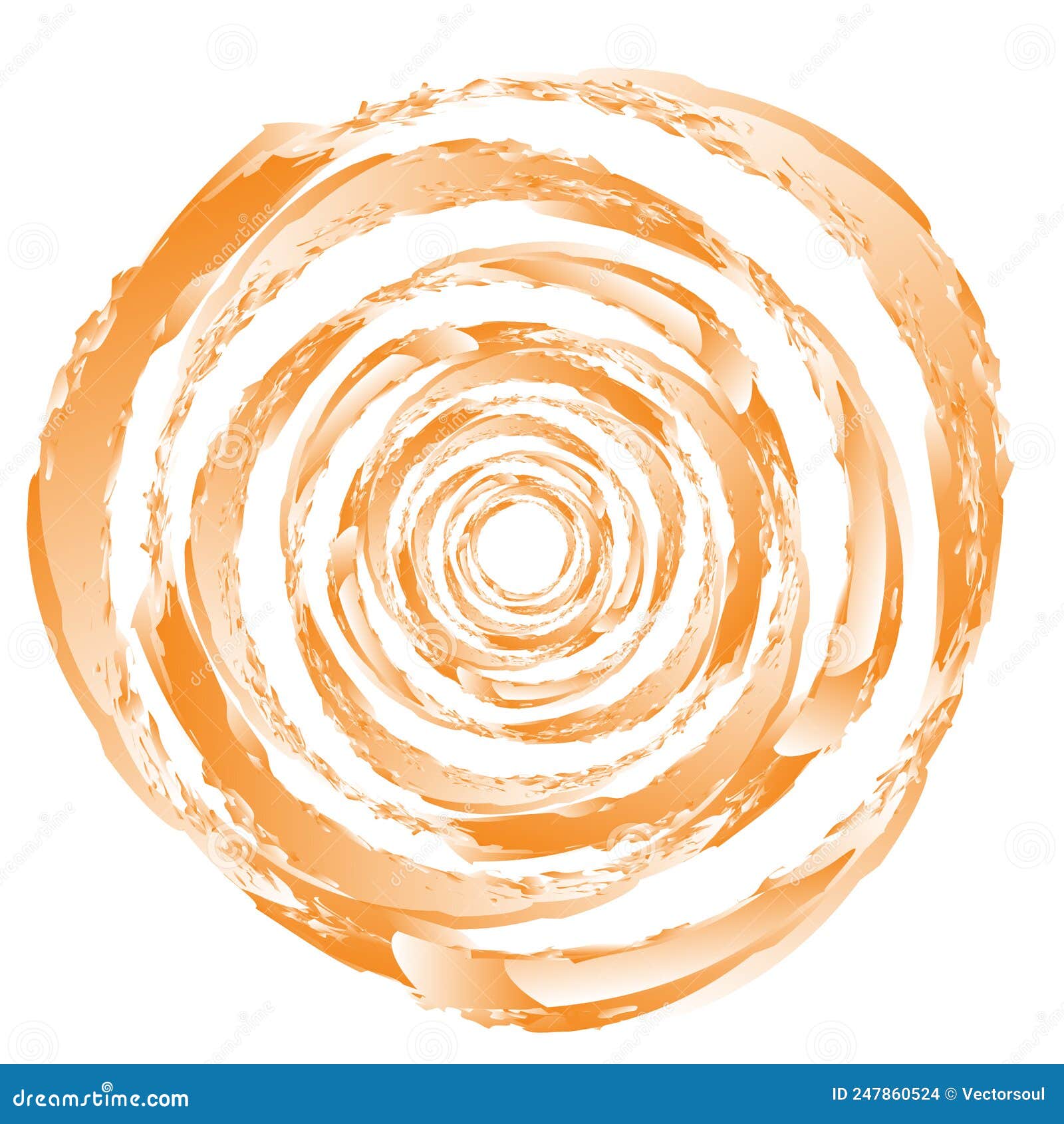 Grungy, Textured Circle Element. Circular Splatter Shape Stock Vector
