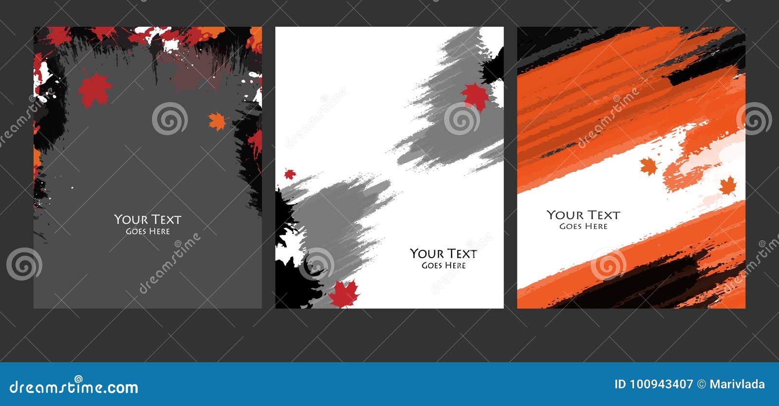 grungy  backgrounds set
