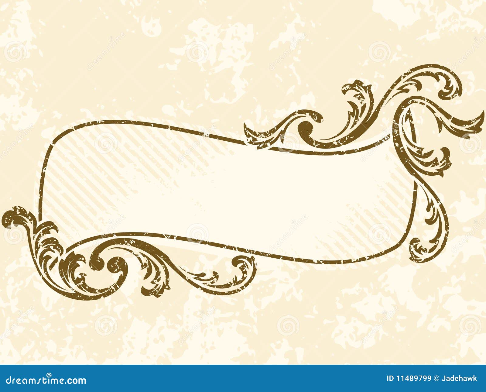 Grungy Wavy Vintage Sepia Frame Stock Vector Illustration of grunge