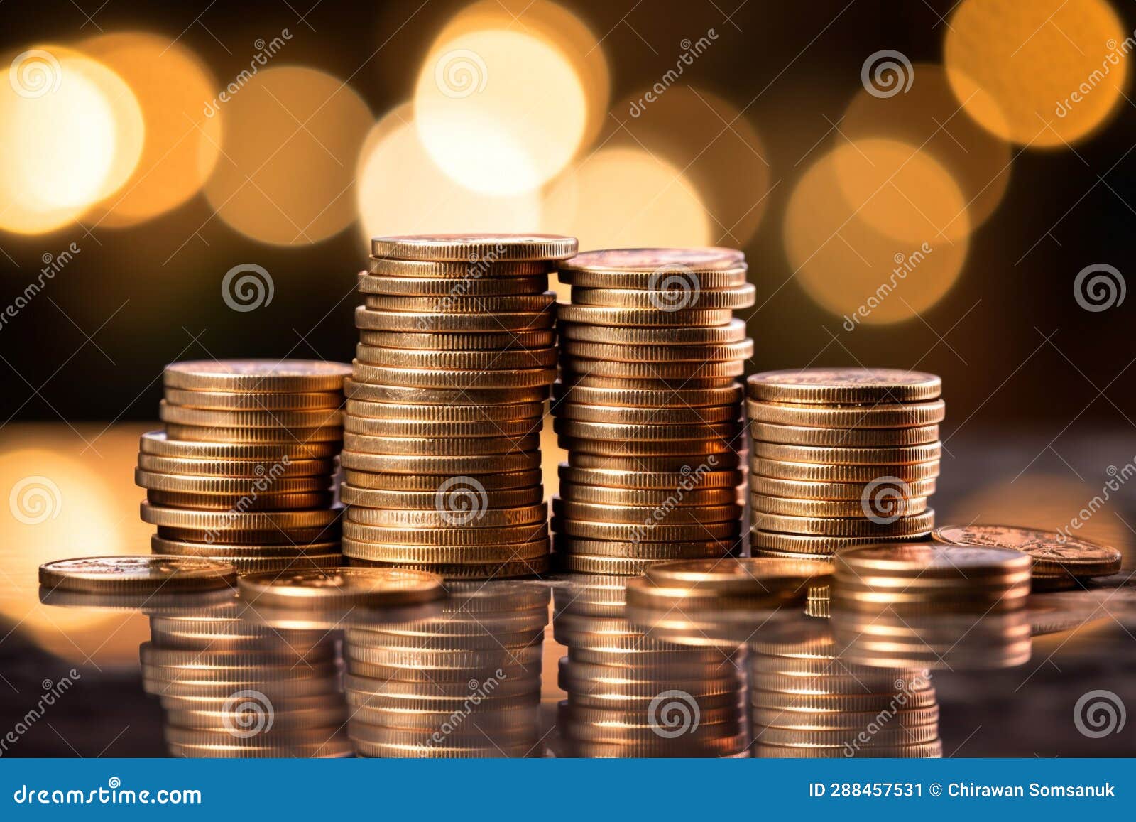 gruop of coin business concept