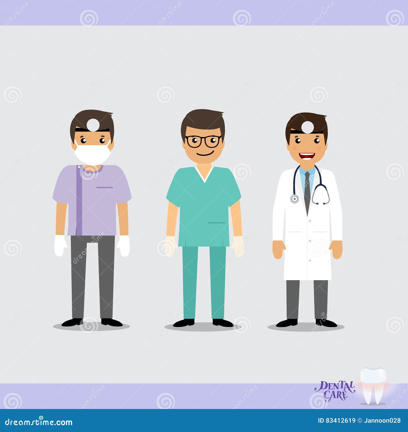 Grupo De Equipa Médica Dos Desenhos Animados (dentista, Doutores E Pessoal  Médico Ilustração do Vetor - Ilustração de especialista, ambulância:  83412619