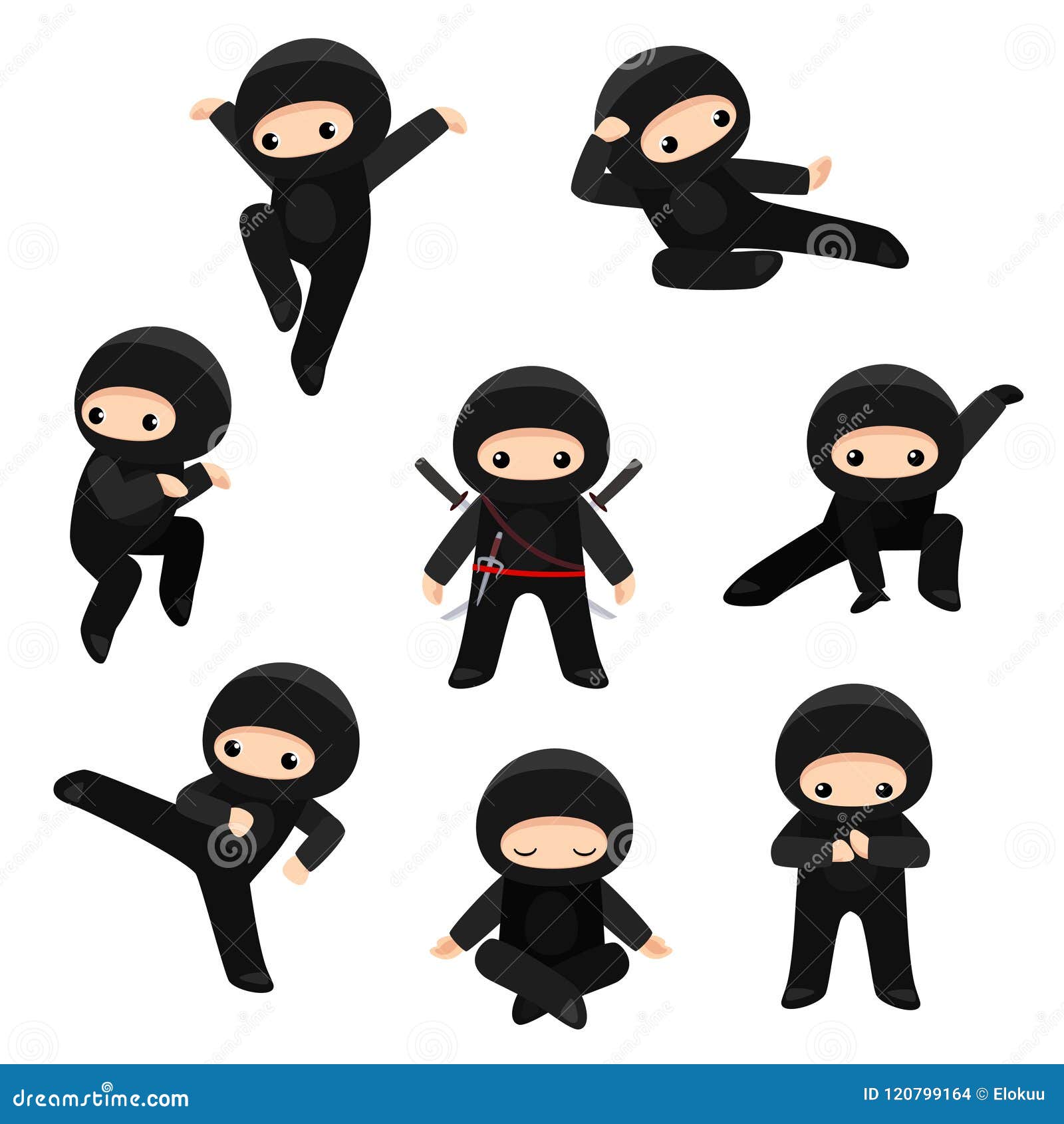 Ninjas Ilustrações, Vetores E Clipart De Stock – (266 Stock