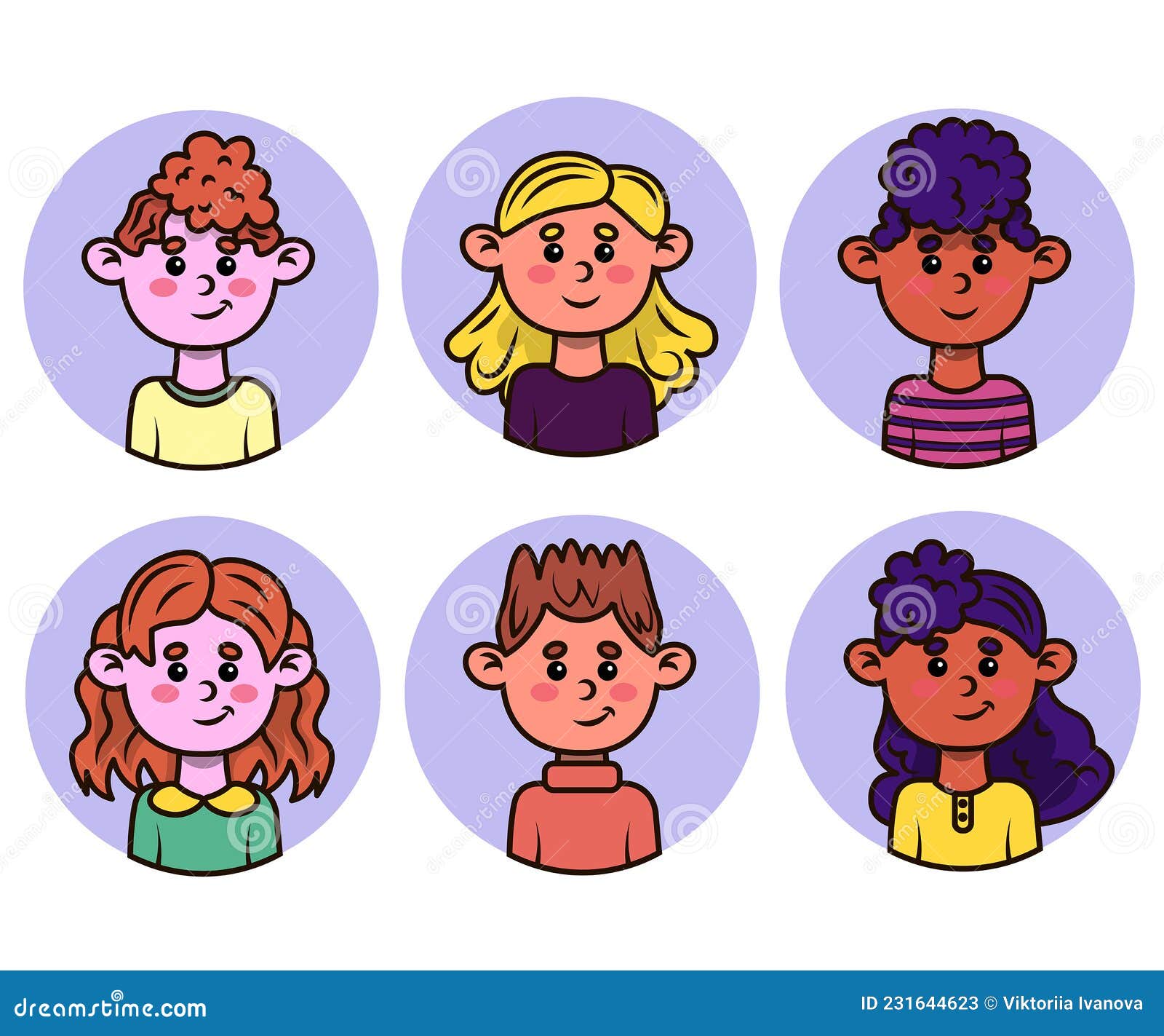 Grupo De Personas Con Estilo De Dibujos Animados. Avatares De Personas Multirraciales. Colección De Iconos De Perfil. Ilustración del Vector - Ilustración de arte, sonrisa: 231644623 Grupo De Personas Con Estilo De Dibujos Animados. Avatares De Personas Multirraciales. Colección De Iconos De Perfil. Ilustración del Vector - Ilustración de arte, sonrisa: 231644623