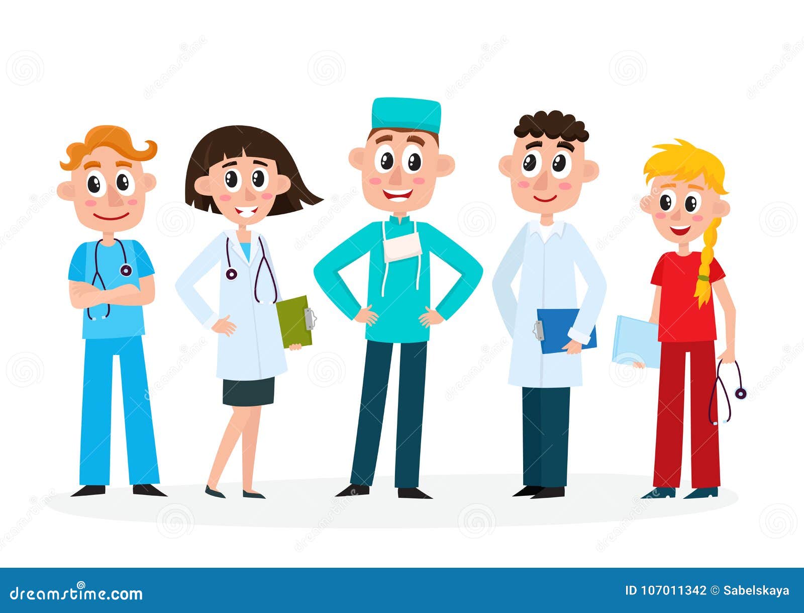 Fundo Ilustrações De Enfermeira Médica Dos Desenhos Animados Fundo