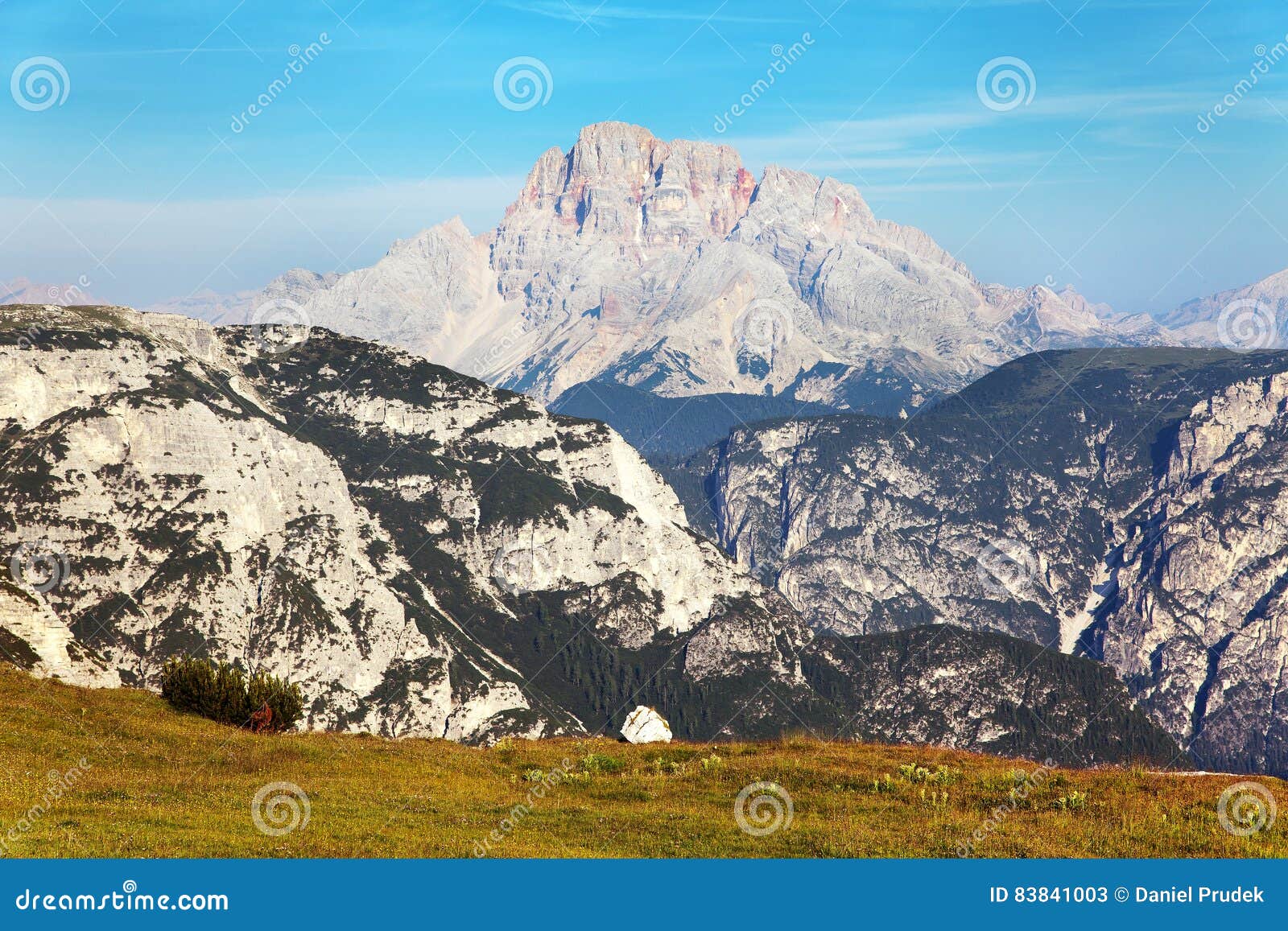 grupo del cristallo, dolomites alps mountains