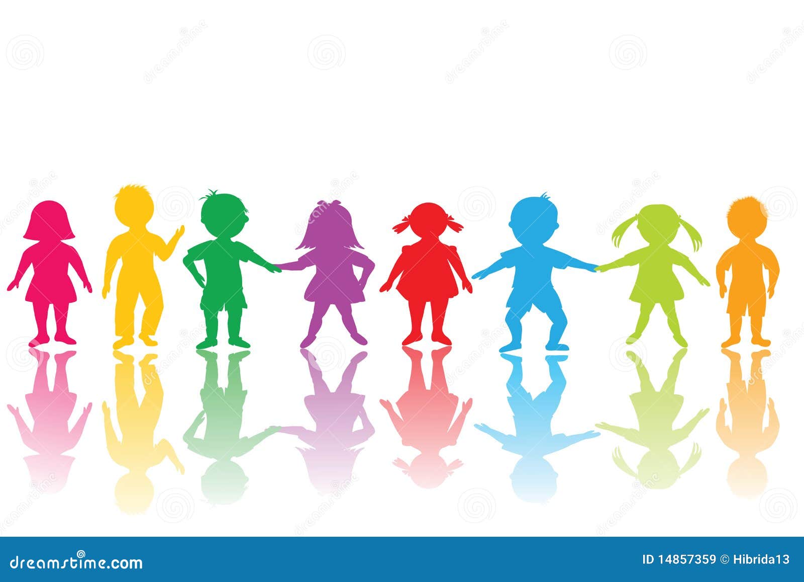 Gruppo di bambini colorati