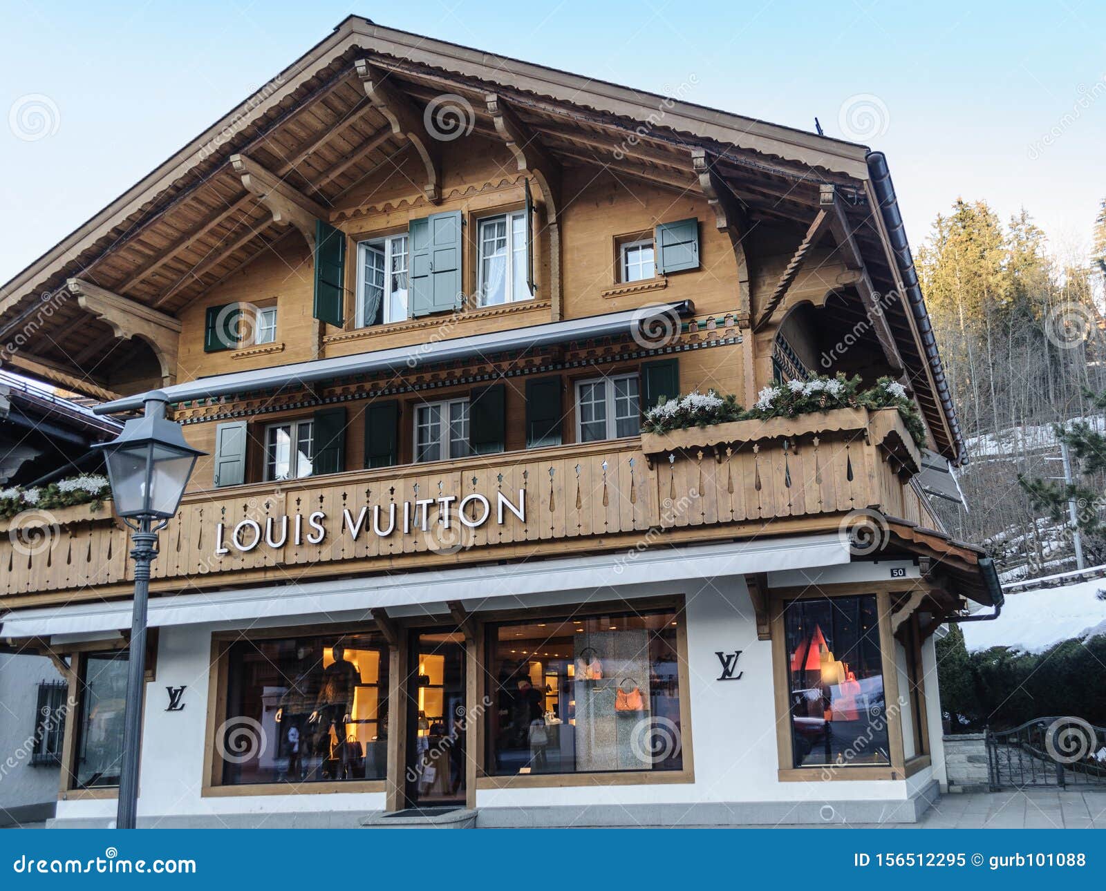 Louis Vuitton store in Gstaad, Canton of Bern, Switzerland Stock Photo -  Alamy