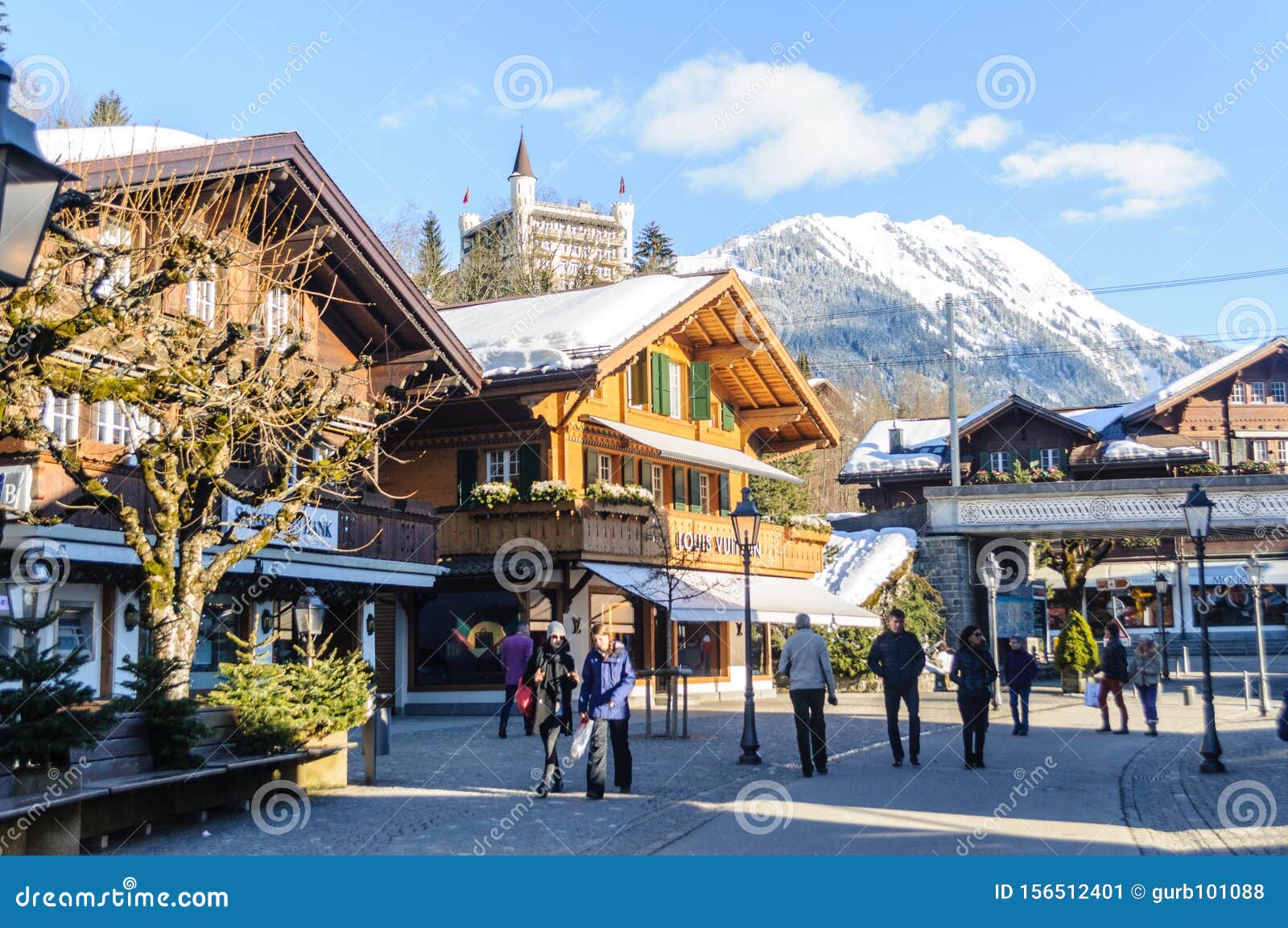 Gstaad , Village in the German-speaking Section of the Canton of