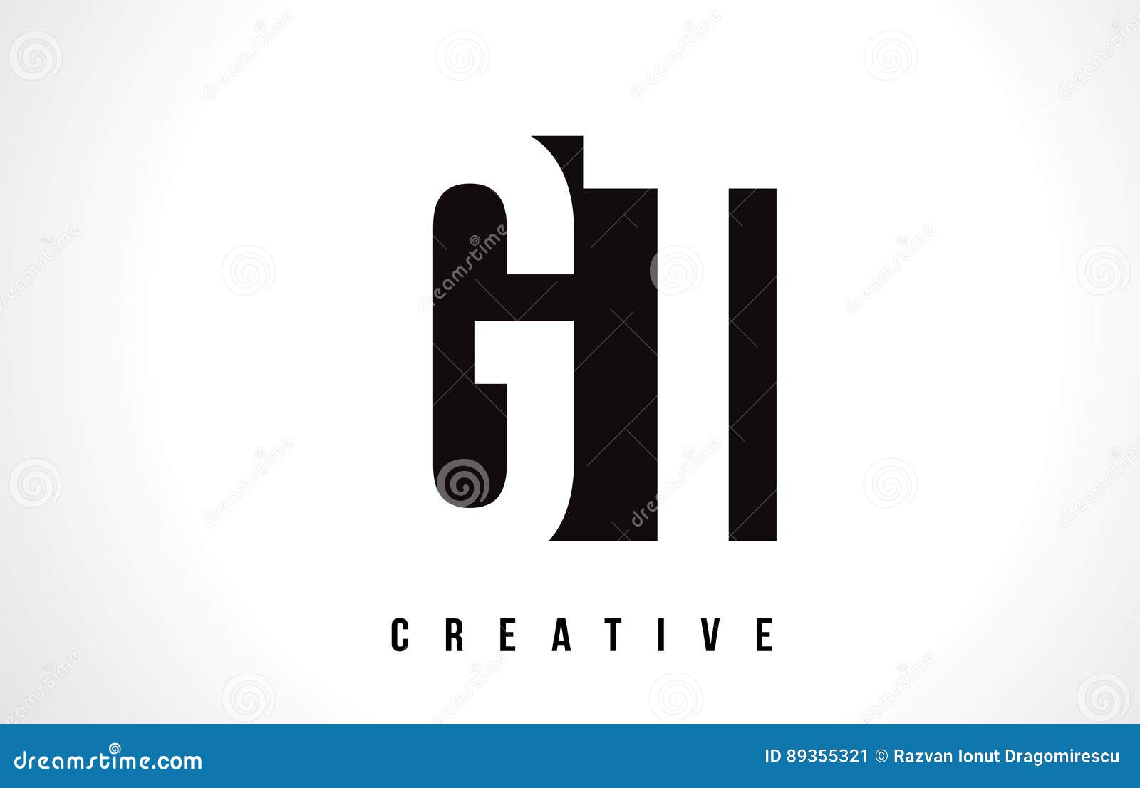 gt g t white letter logo  with black square.