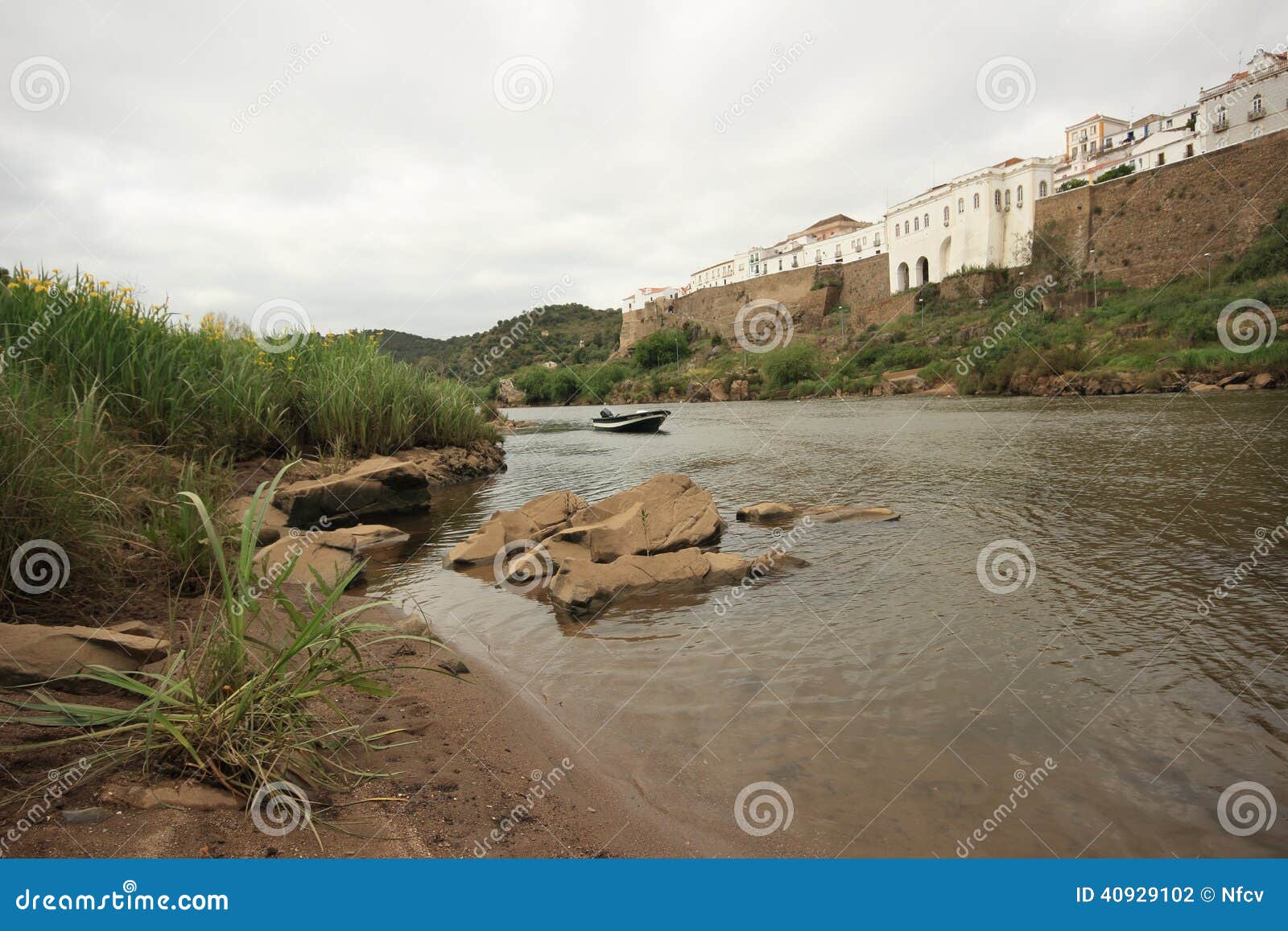 guadiana river in mertola