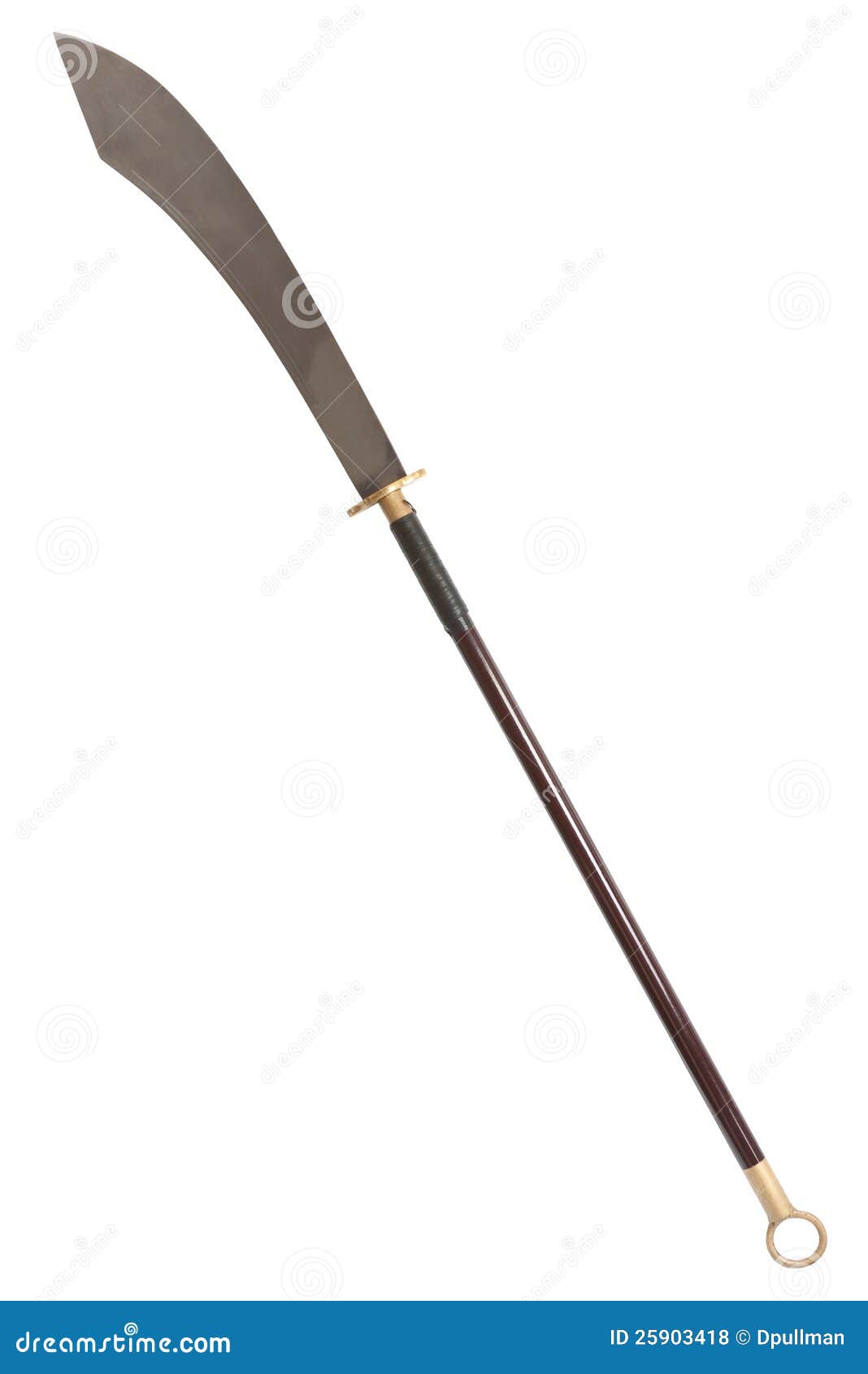 Guan Dao, Kwan Dao Chinese Pole Weapon Stock Photo - Image of