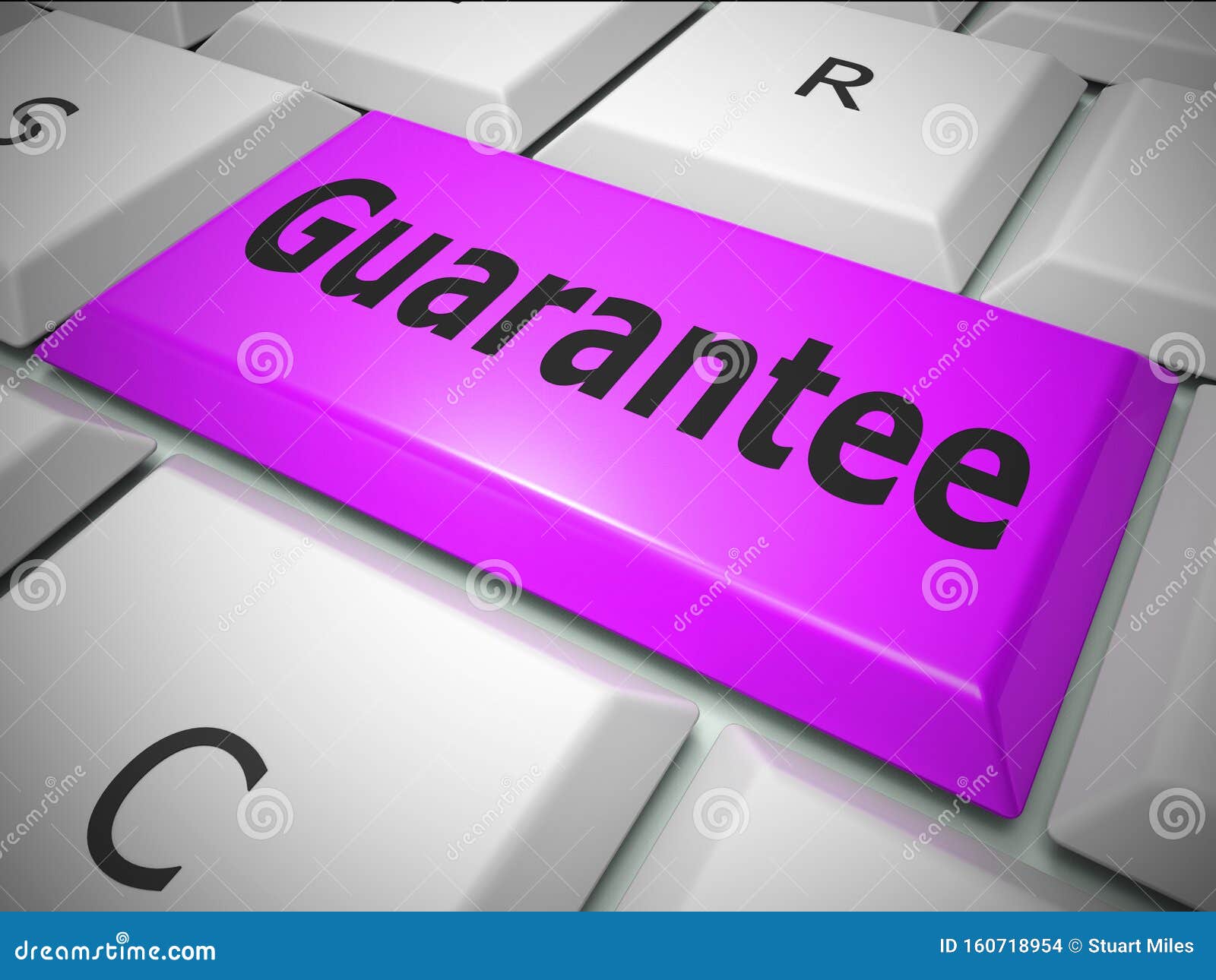guarantee concept icon means a safeguard or insurance against product faults - 3d 