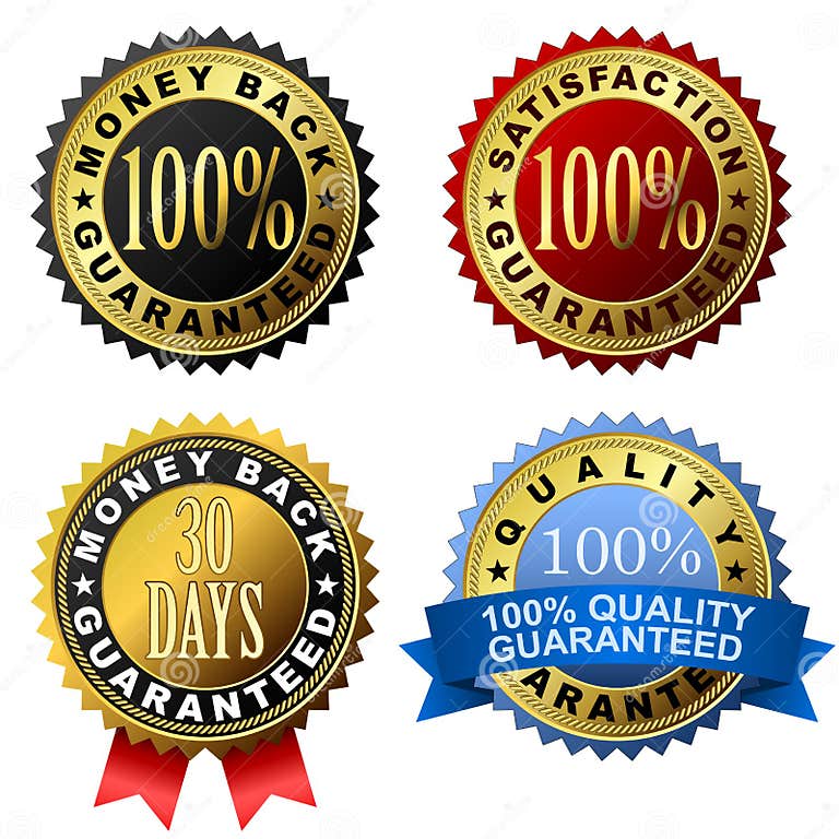 Guarantee labels stock vector. Illustration of guarantee - 13916291