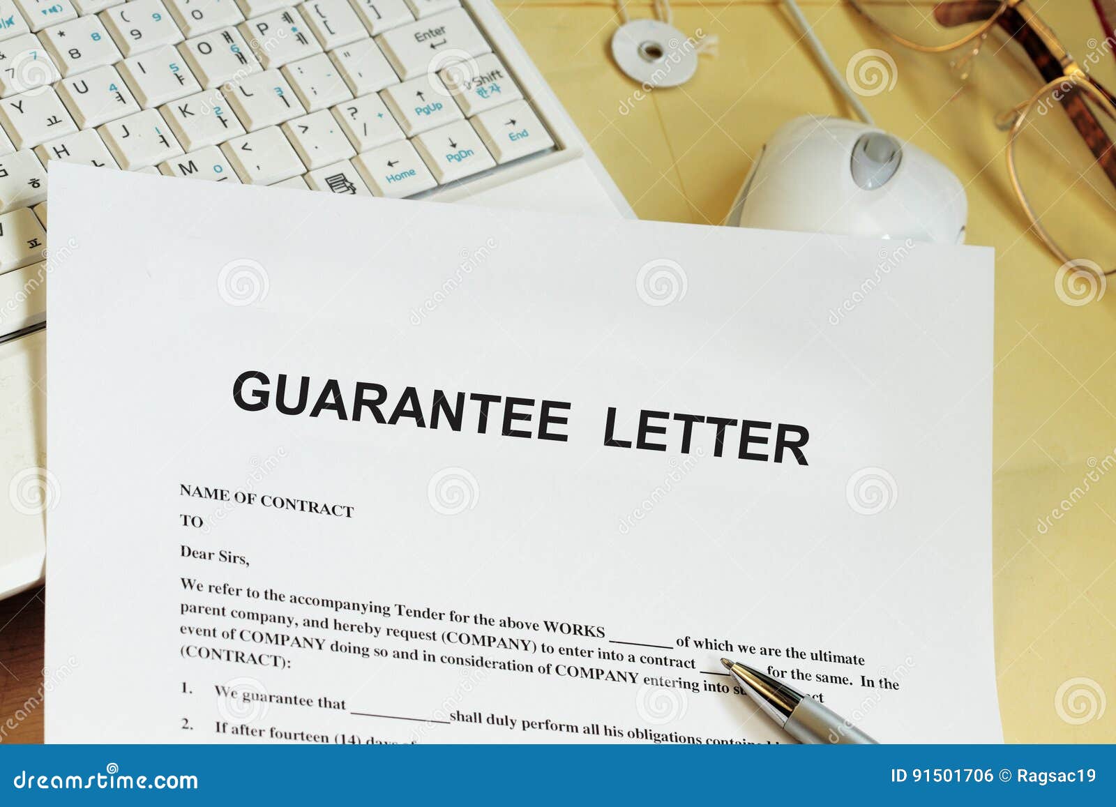 Guarantee letter stock photo. Image of paperwork, system - 91501706