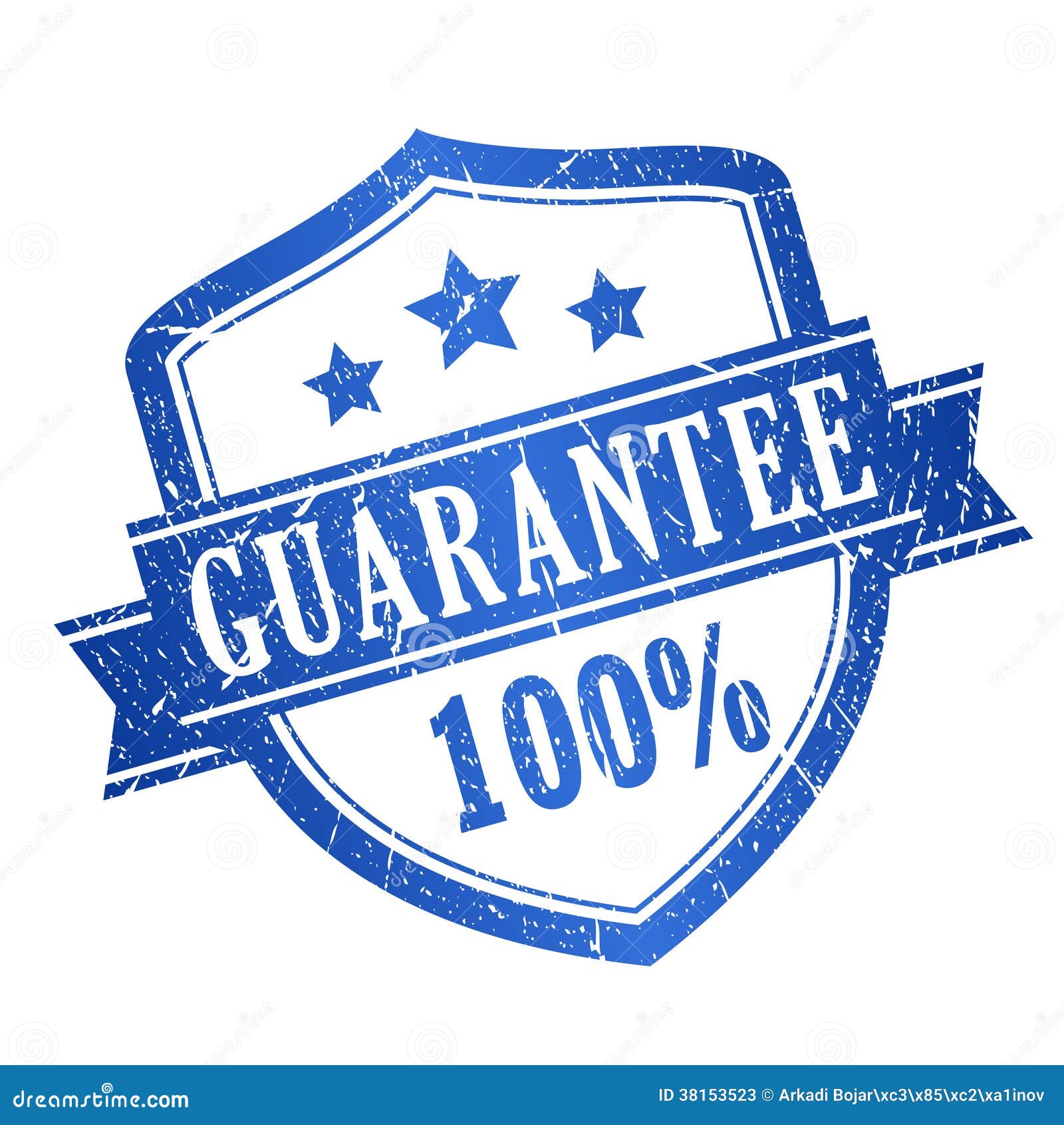 100 guarantee stamp stock vector. Illustration of background 38153523
