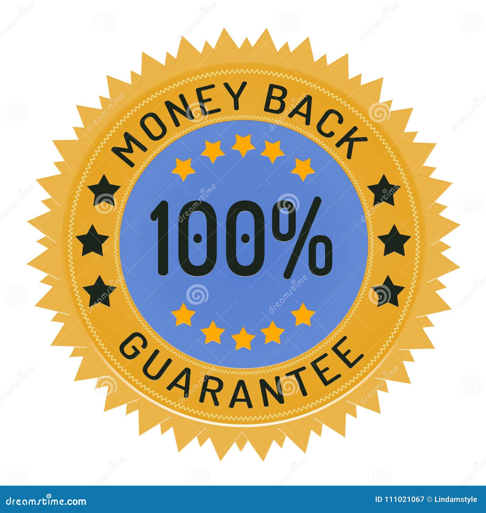 guarantee stamp  on white