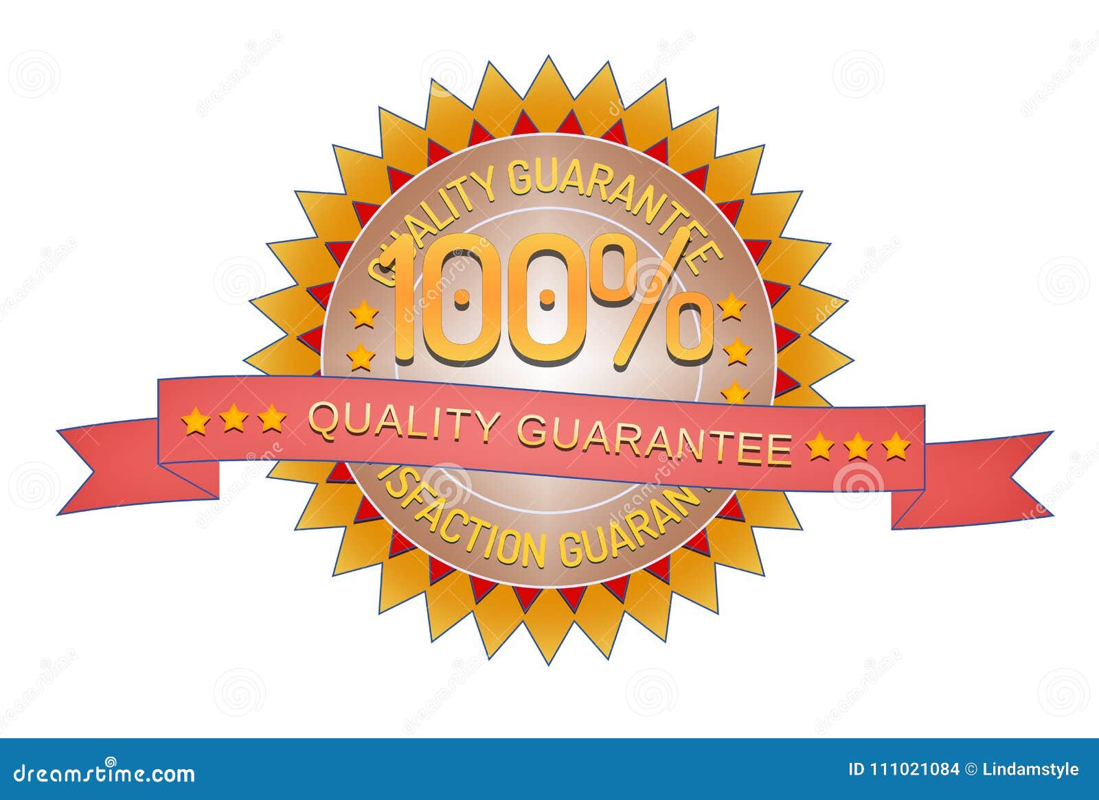 guarantee stamp  on white