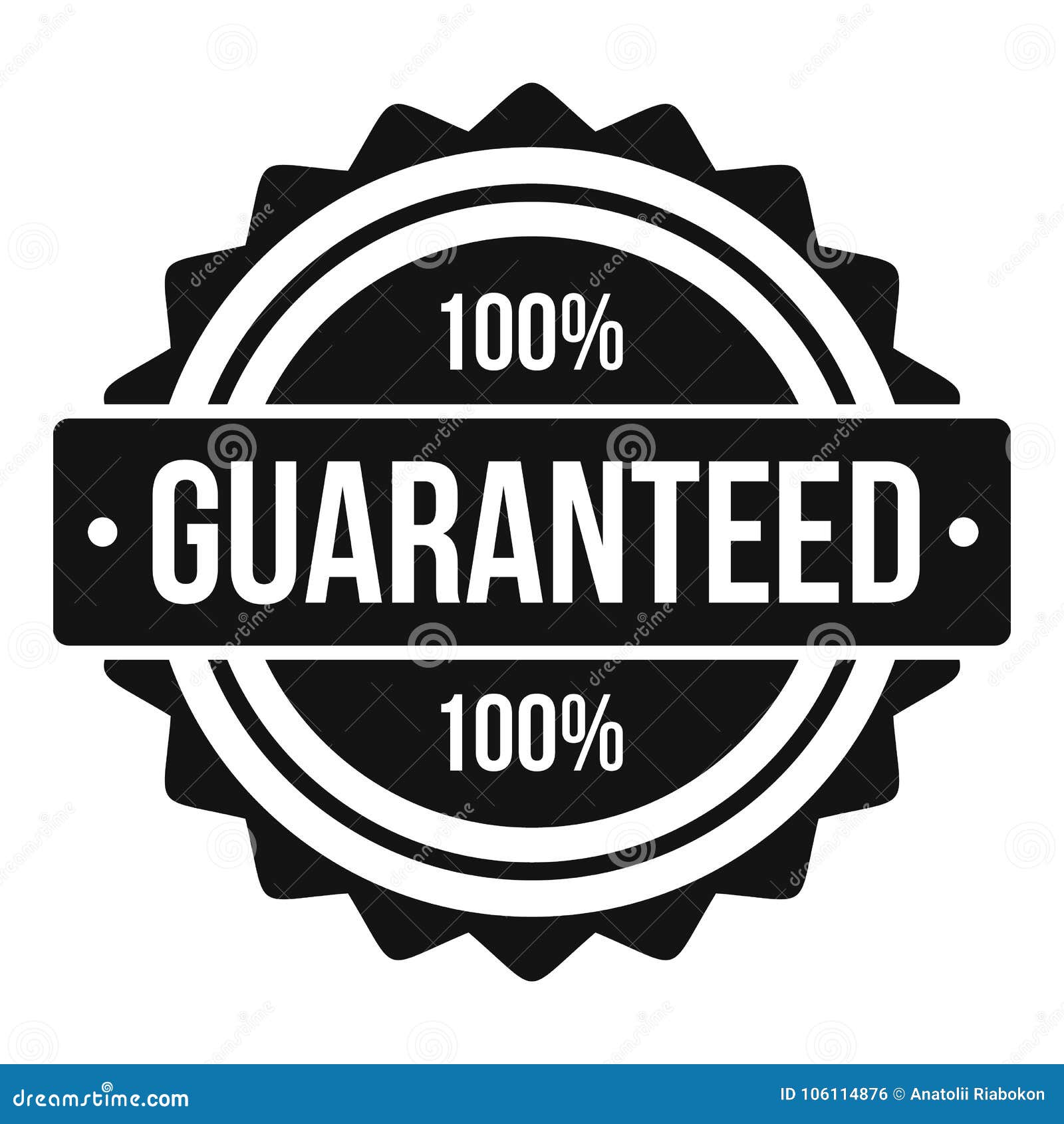 100 guaranteed quality product stamp logo Premium (1081525)