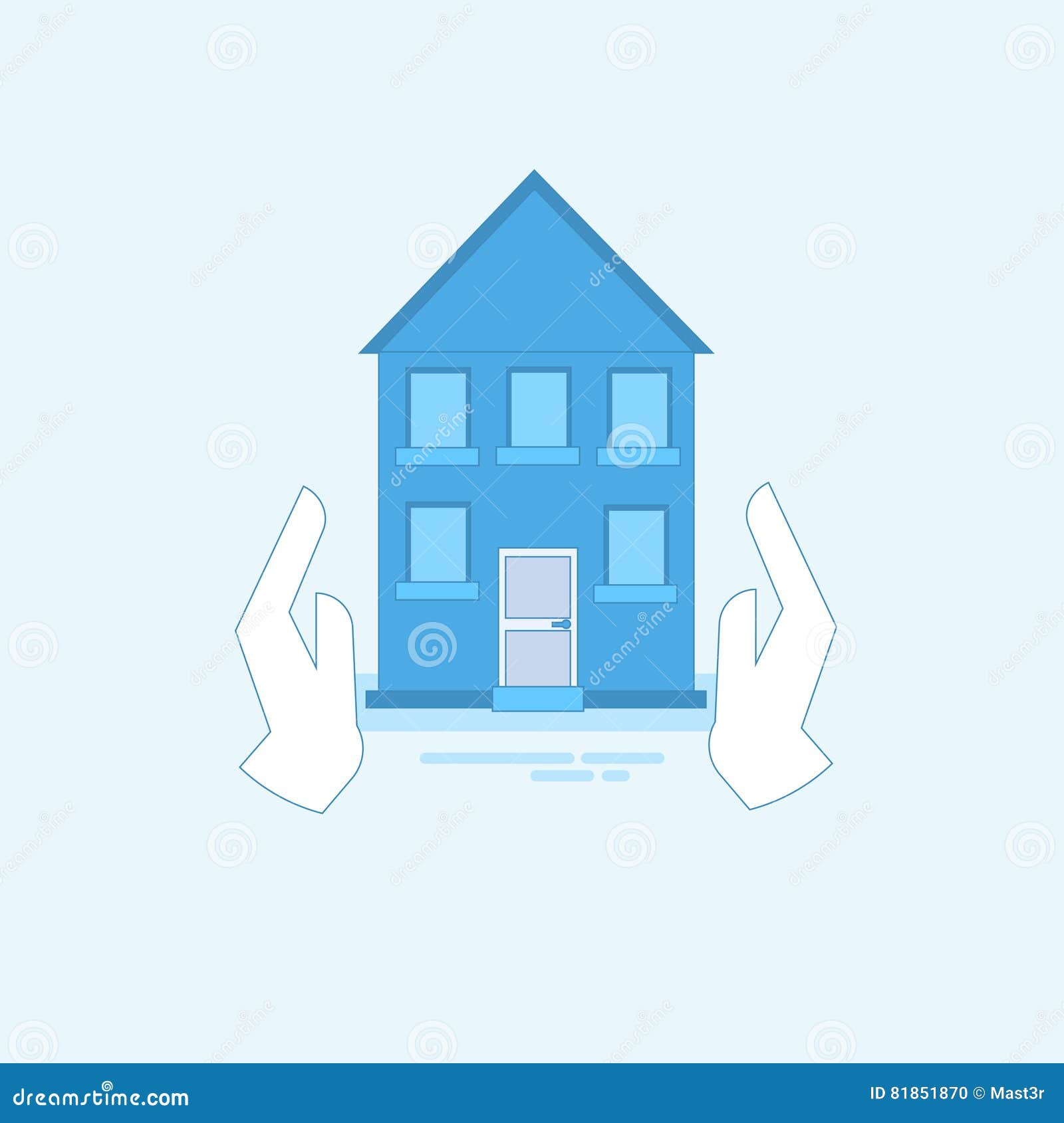 Guard Home Security Protection Insurance  Banner Stock Vector