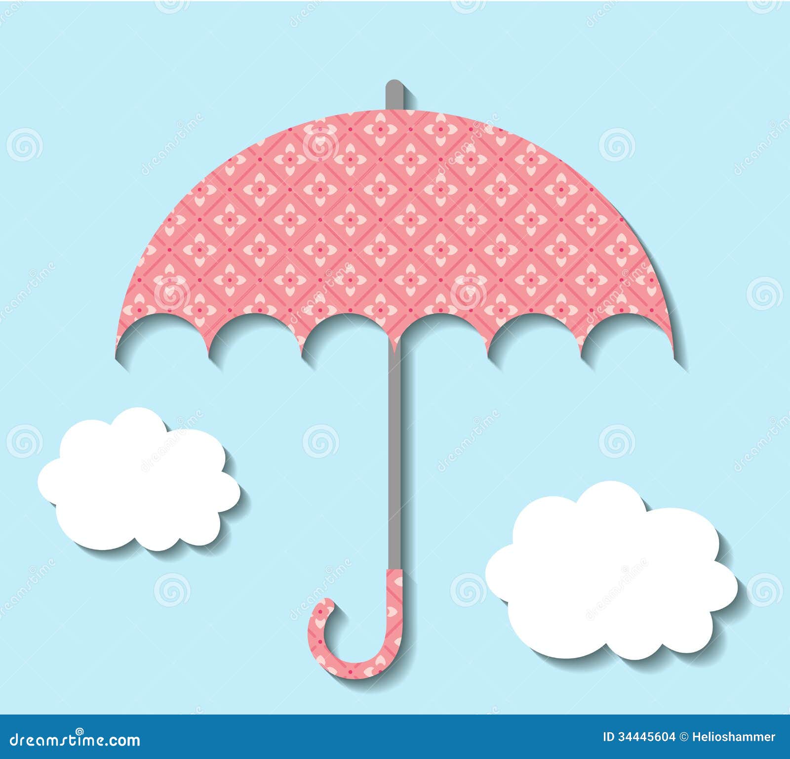 Guarda-chuva E Nuvem Com Chuva Ilustração do Vetor - Ilustração de  paisagem, entristecido: 13915082