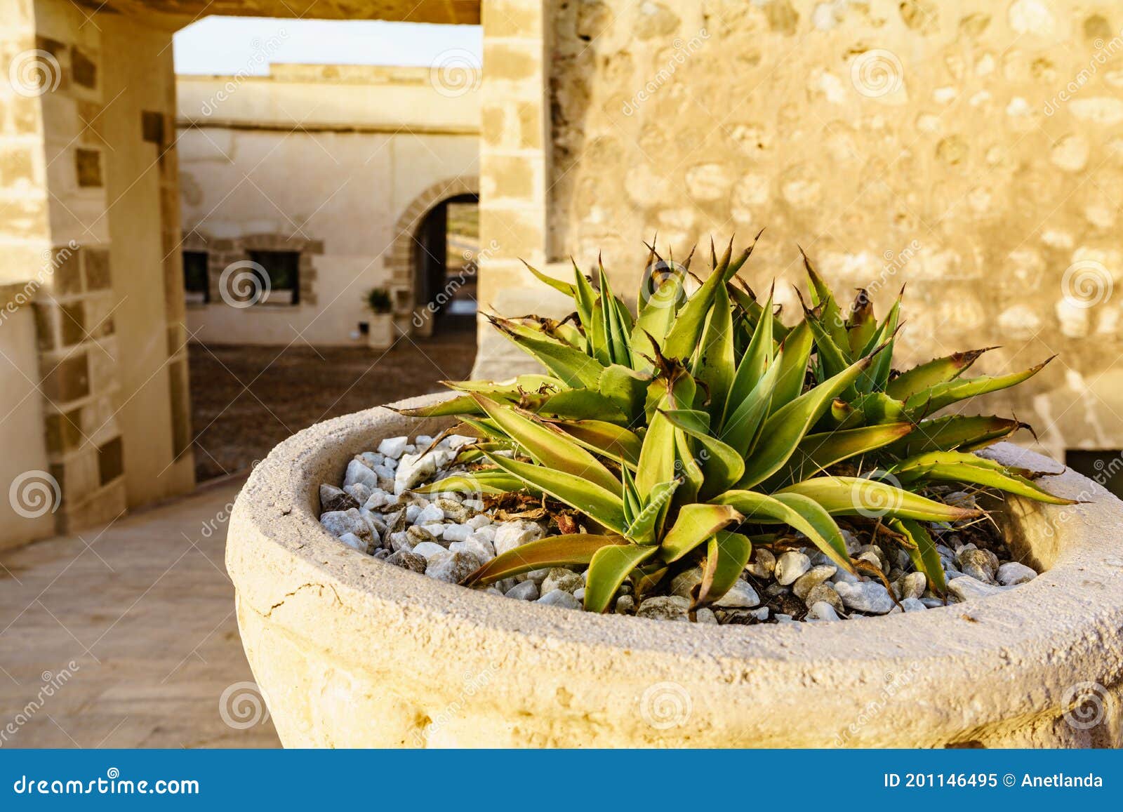 guardias viejas castle, internal courtyard. almeria spain