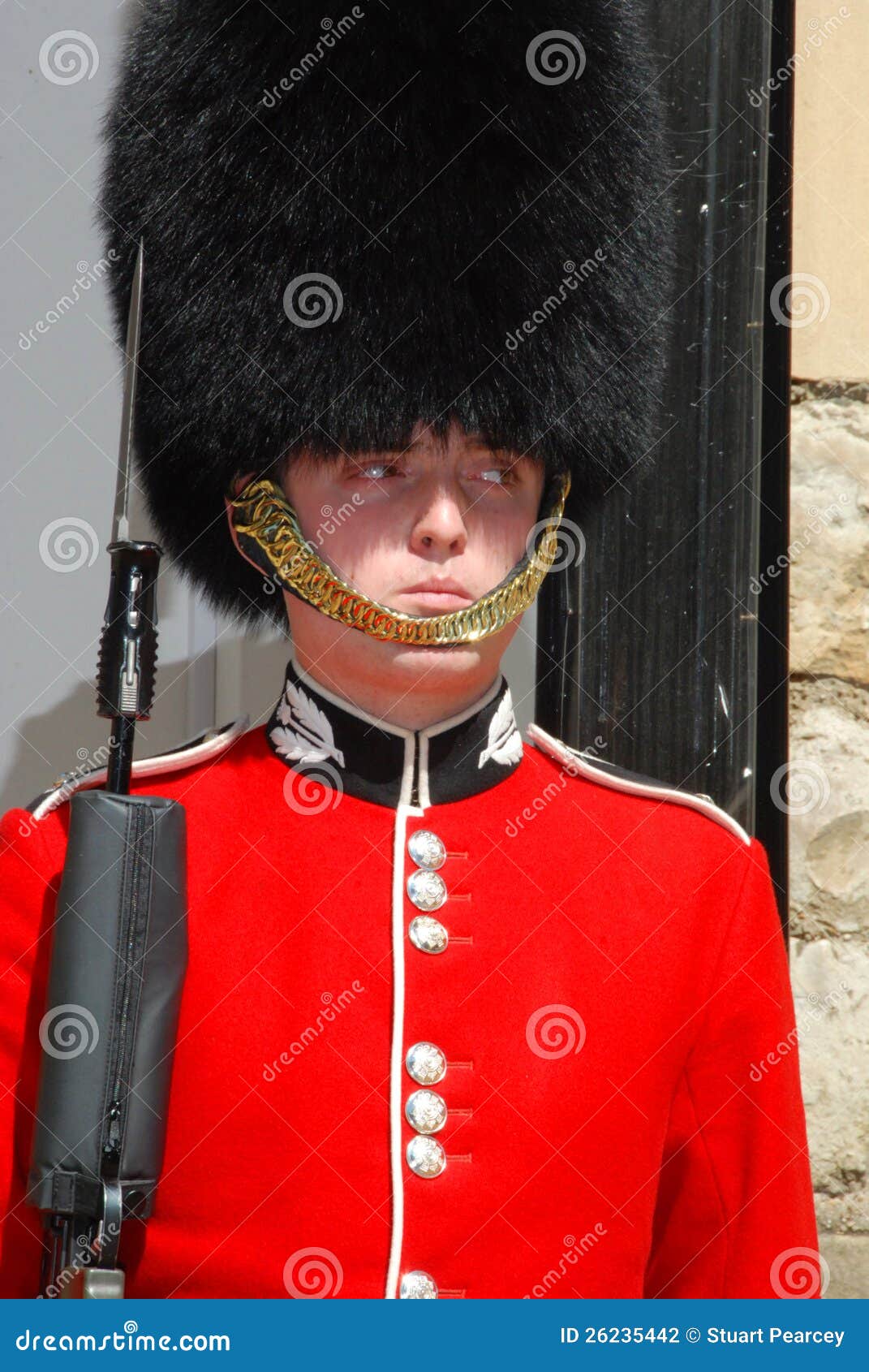 Guardsman on guard 3 editorial photography. Image of brass 26235442