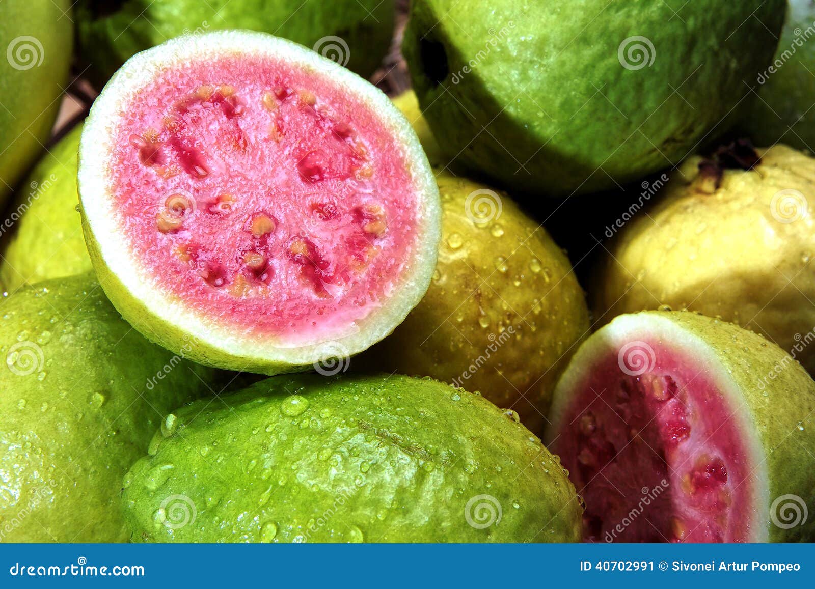 guavas with water droplets