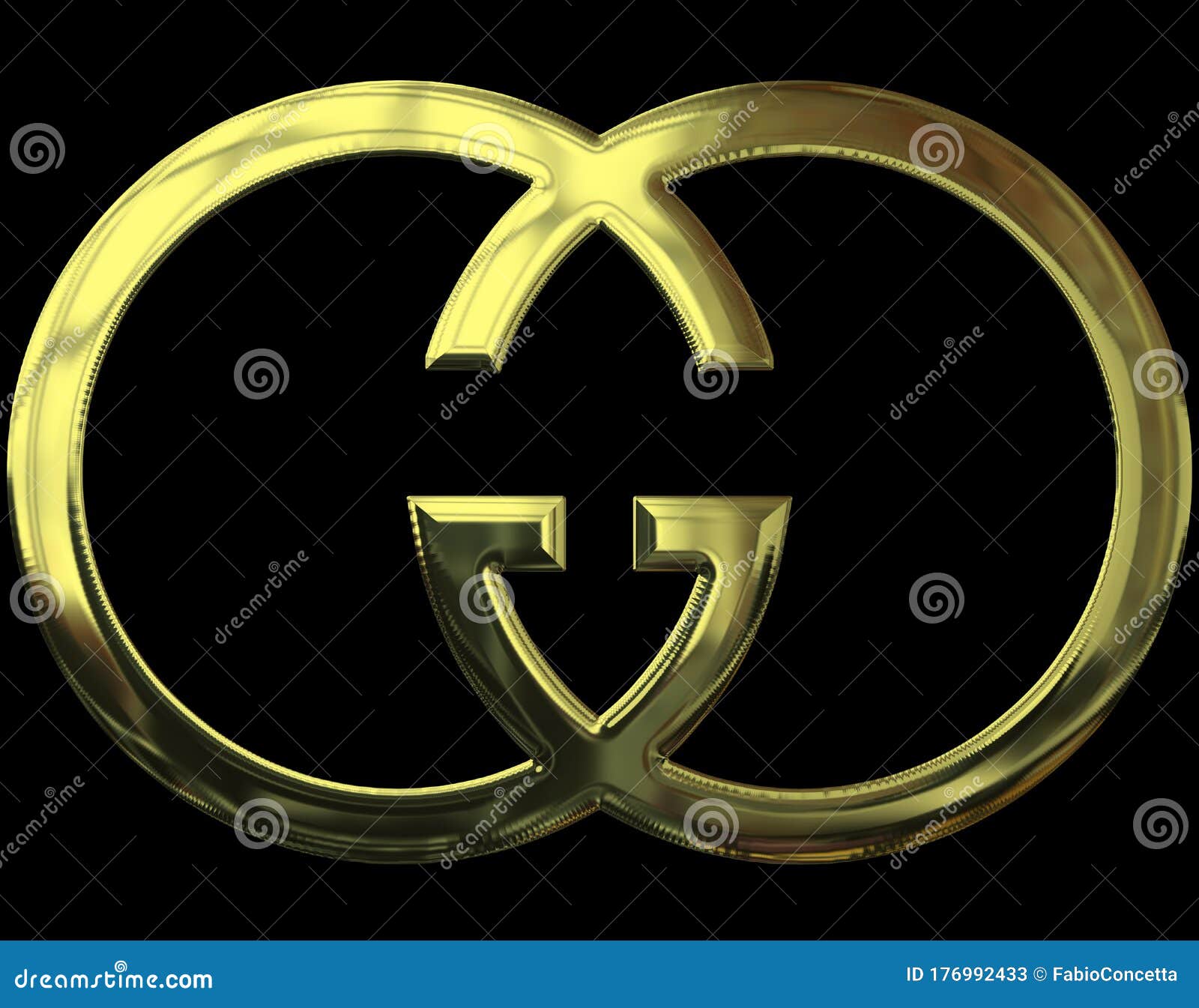 Gucci Brand Logo Background with Gold Effect Editorial Stock Photo -  Illustration of conceptual, shop: 176992433