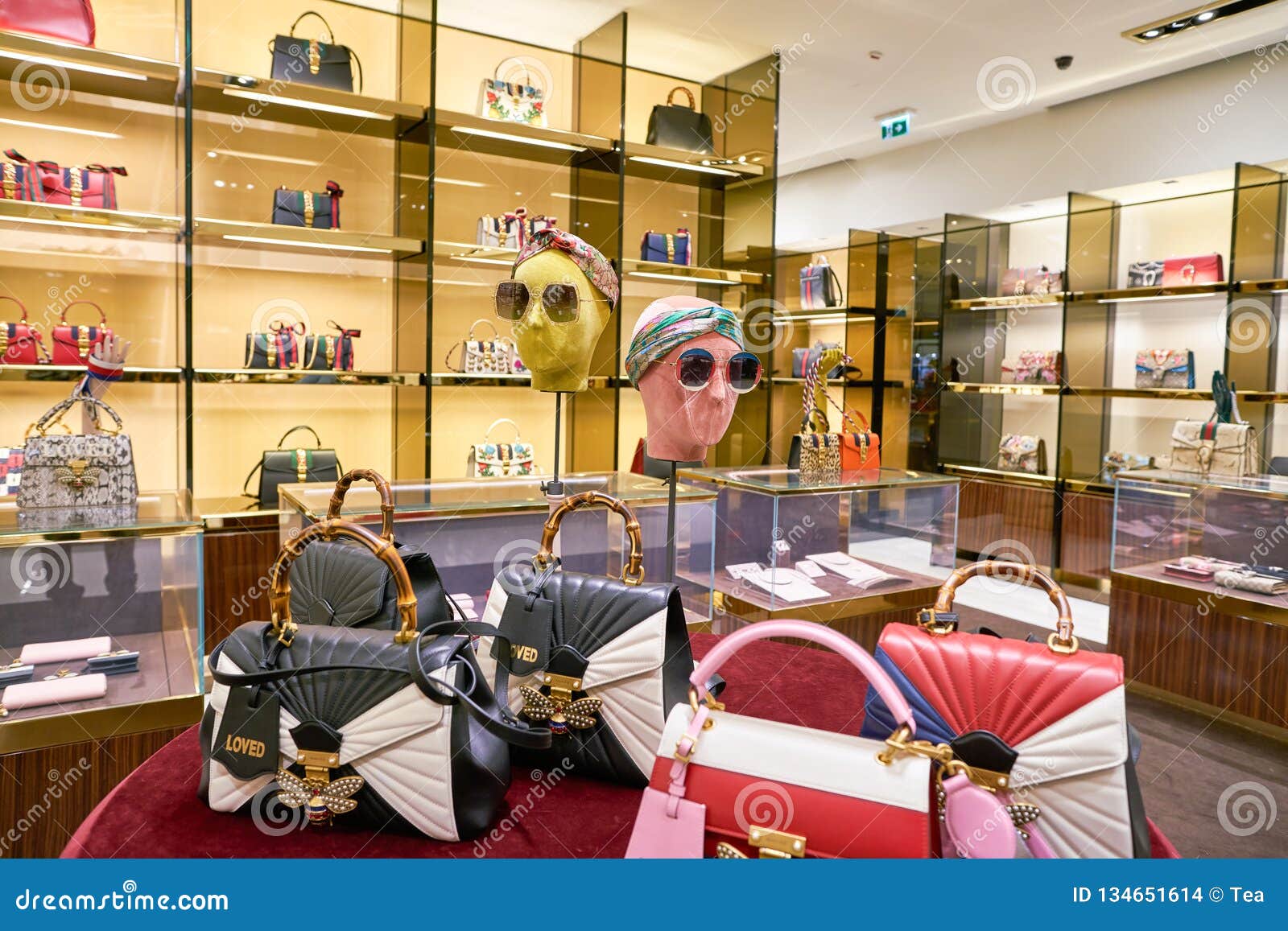 Gucci editorial stock image. Image of inside, expensive - 134651614