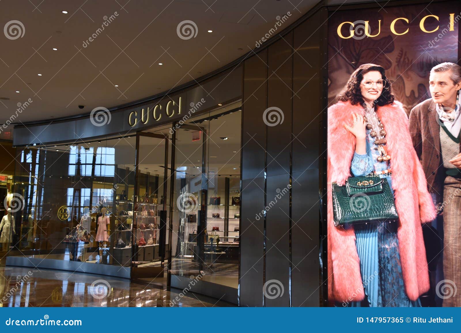 Gucci Store at Brookfield Place in Manhattan, New York Editorial