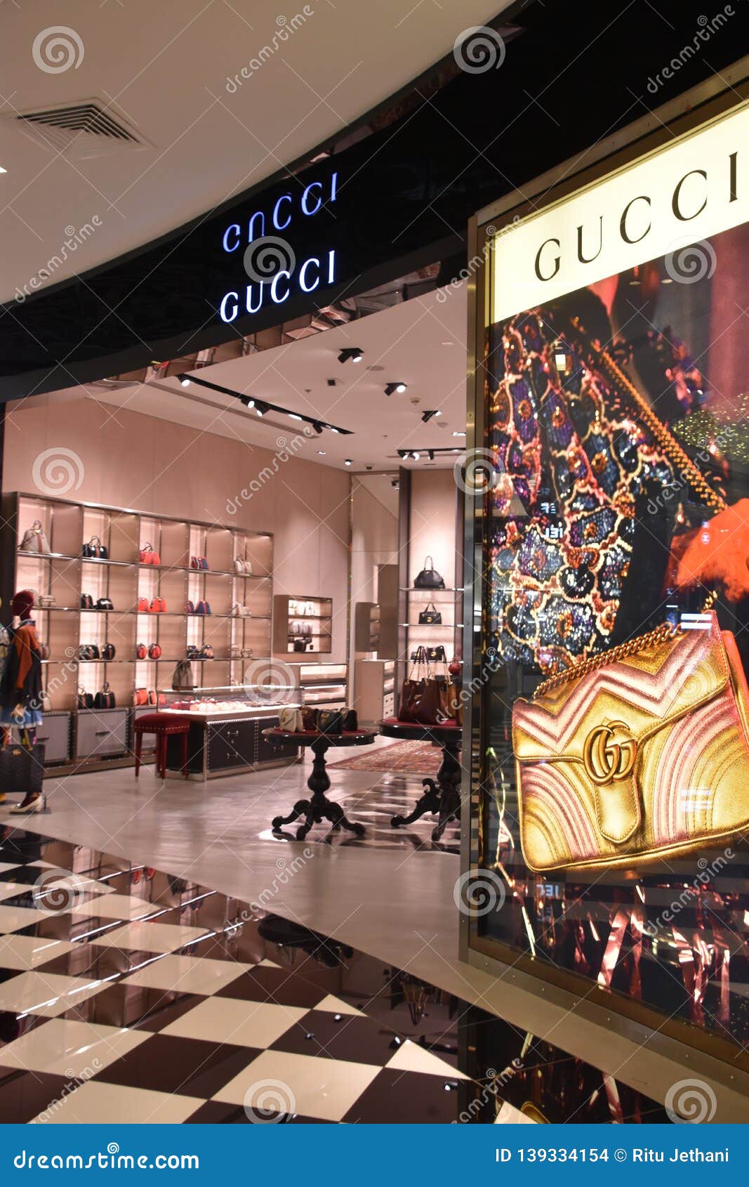 Gucci Store at Dubai Mall in Dubai, UAE Editorial Stock Image - Image garretts, biggest: 139334154